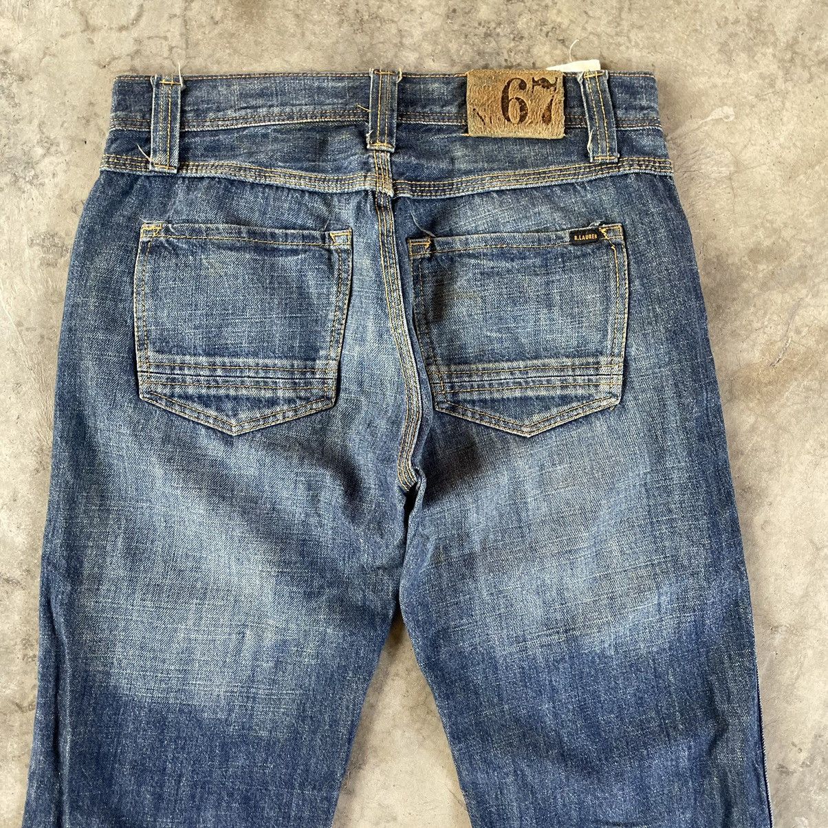Polo Ralph Lauren × Ralph Lauren × Vintage 🔥🔥Vintage Polo Ralph Lauren Stoned Washed Regular Jeans Size US 31 - 5 Thumbnail