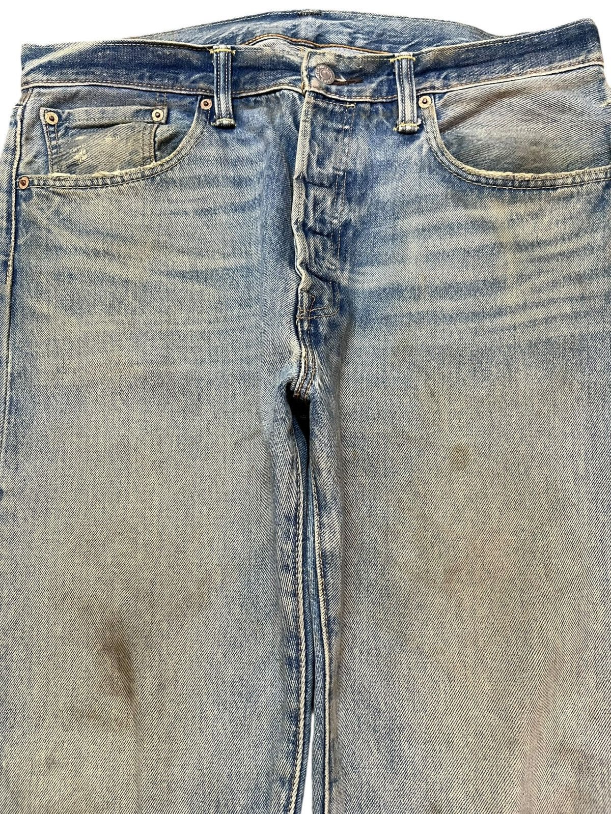 Levi's Vintage Y2K Levi’s 501 CT Mudwash Muddy Denim Size US 35 - 2 Thumbnail