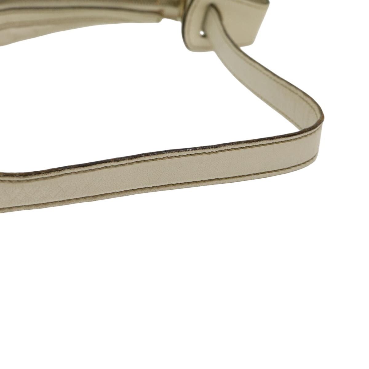 GUCCI Shoulder Bag Leather White