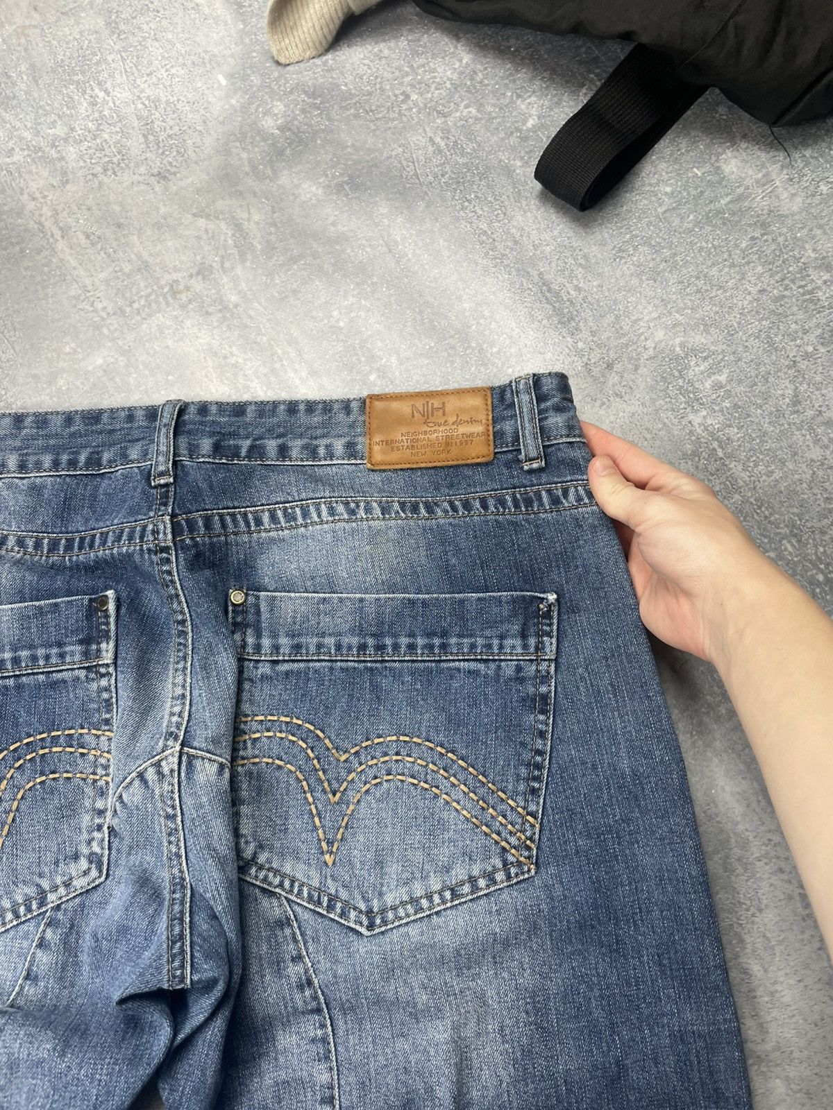 Neighborhood Rare Neighborhood 1997 streetwear denim blue jeans Size US 36 / EU 52 - 4 Thumbnail
