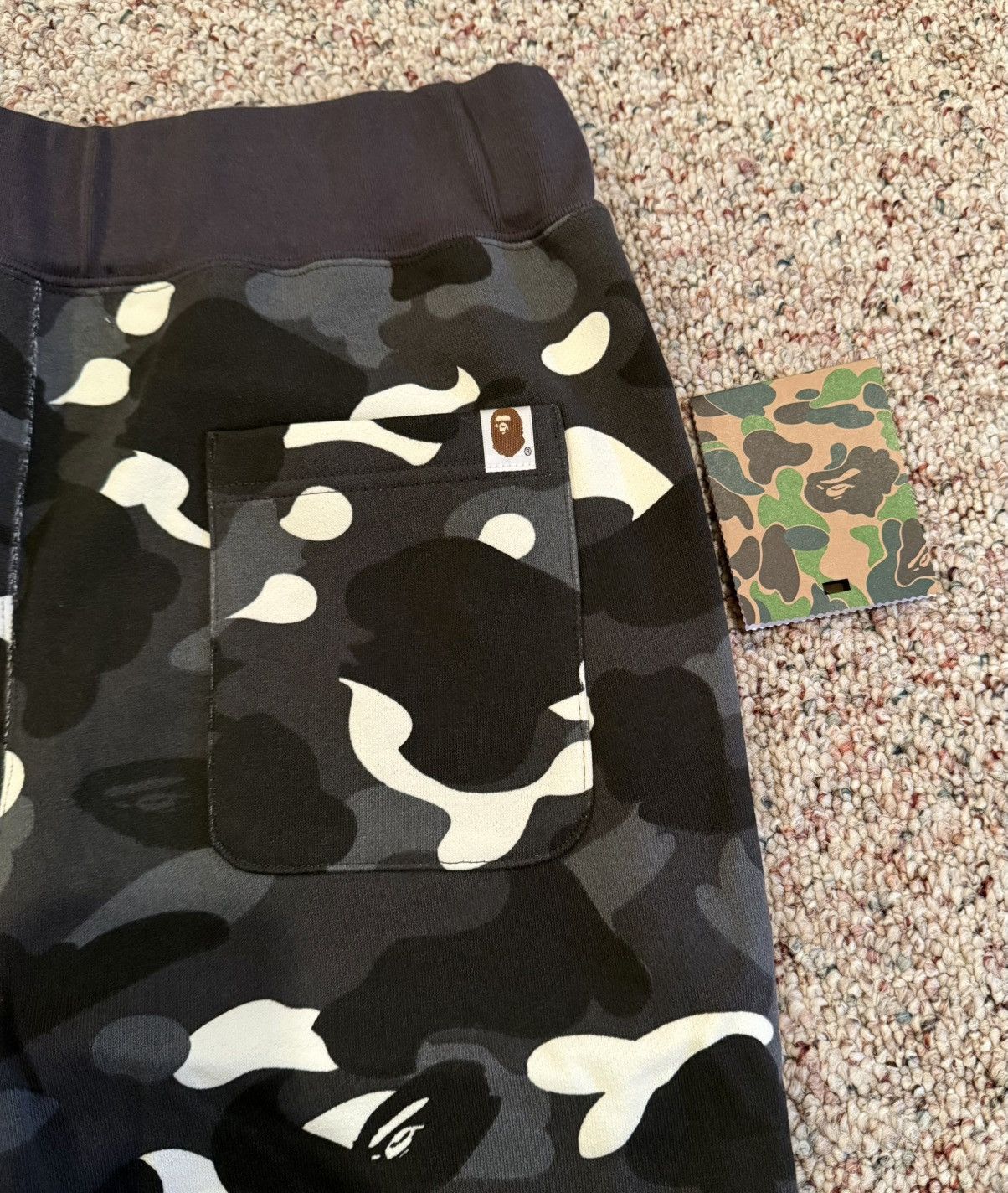 Bape Bape Shark Black Camo Jogger Sweatpants Size US 34 / EU 50 - 7 Thumbnail