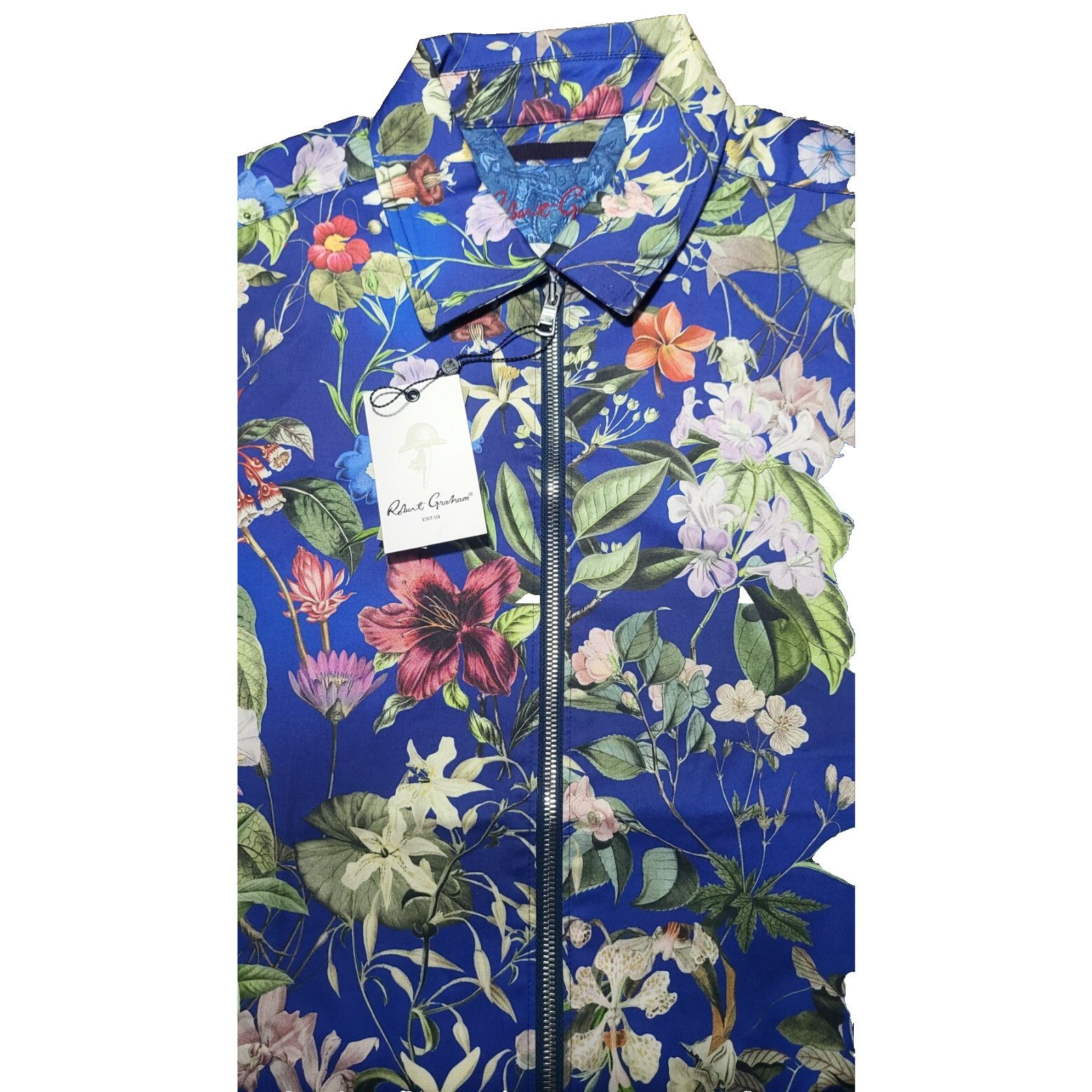 Robert Graham NWT Robert Graham Marina Bay Tropical Floral Jacket - Size M Size US M / EU 48-50 / 2 - 9 Thumbnail