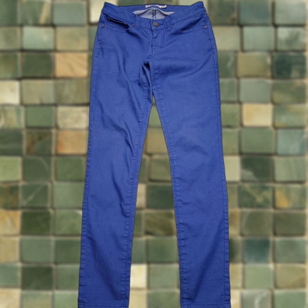 Prana VINTAGE Prana Pants Womens 2/26 Blue Stretch Twill Classic 5 Pocket Chino Outdoors Gorp Size 26" / US 2 / IT 38 - 1 Thumbnail