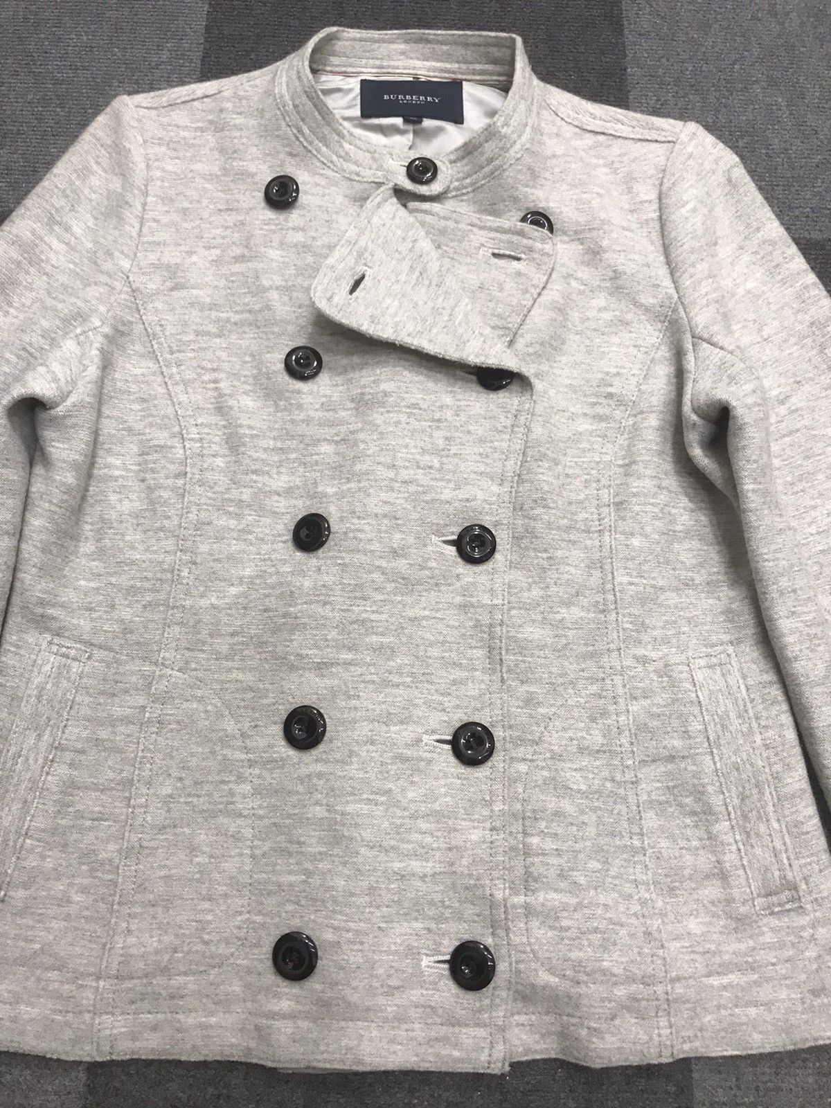 Burberry × Designer 💥DESIGNER💥RARE BURBERRY SWEAT DOUBLE BREAST CARDIGAN F260 Size S / US 4 / IT 40 - 18 Thumbnail