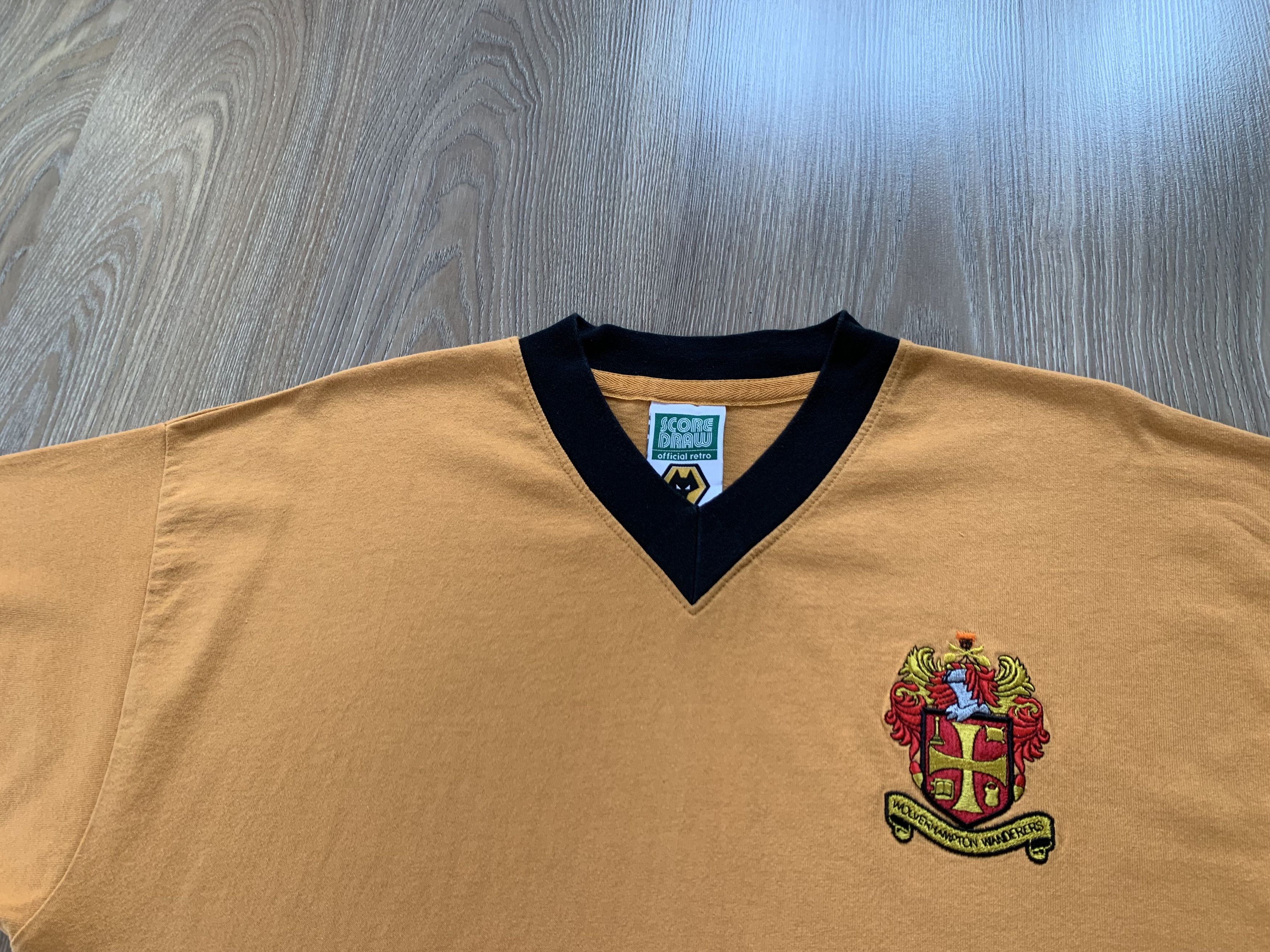 Vintage Vintage Wolverhampton Wanderers FC Score Draw T Shirt Size US L / EU 52-54 / 3 - 5 Thumbnail