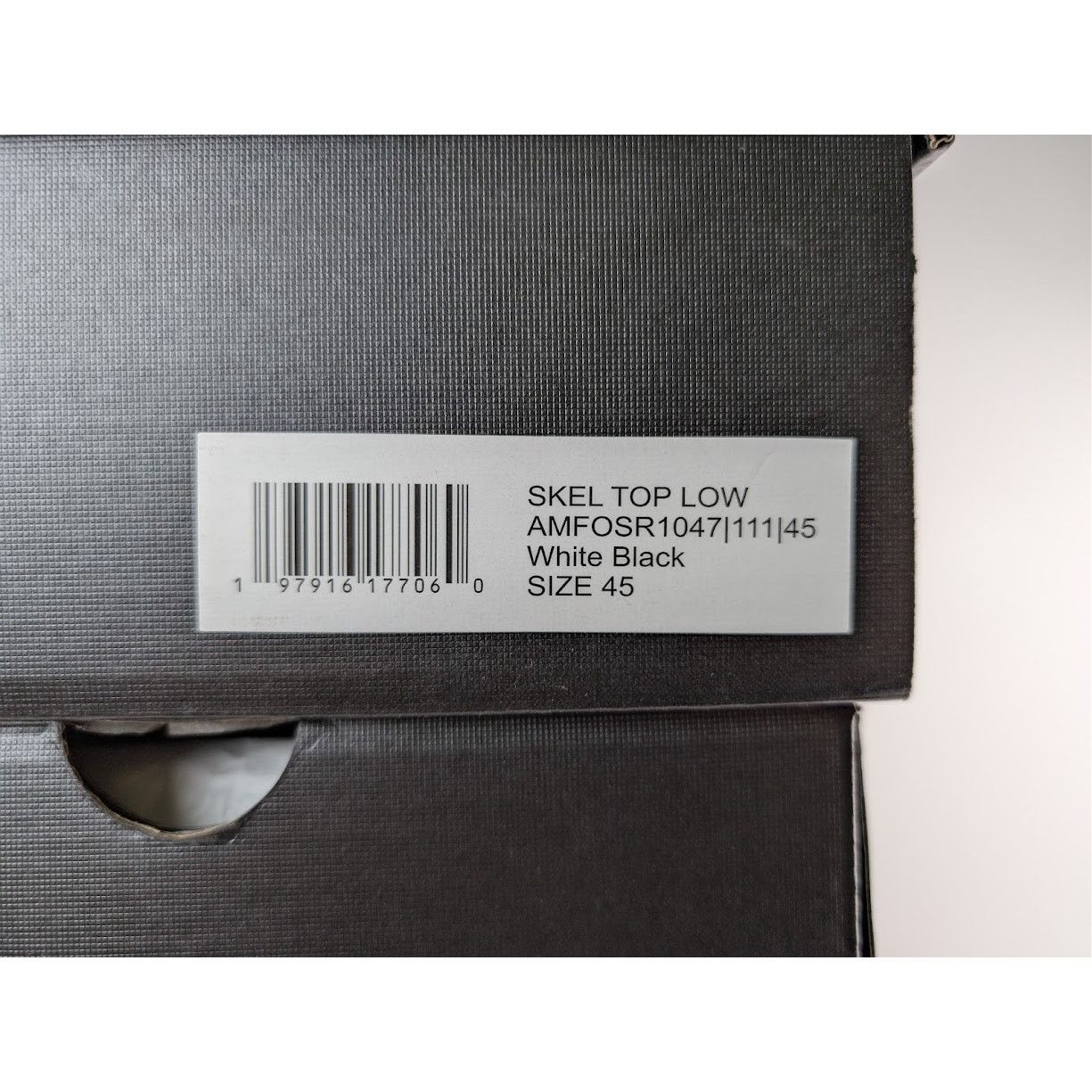 Amiri o1rshd1 Skelton Low-Top Sneakers in White/Black Size US 12 / EU 45 - 22 Thumbnail