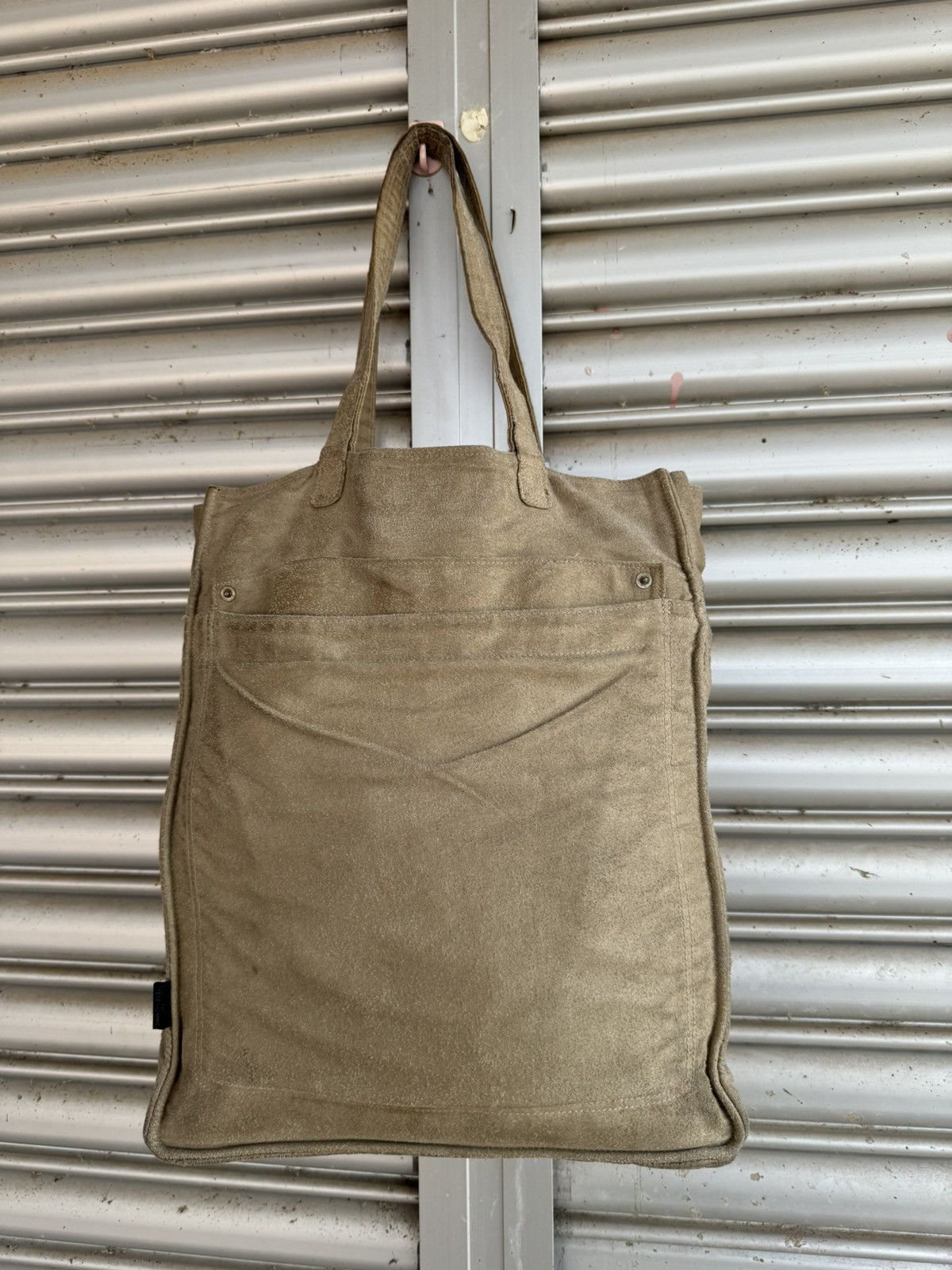 Designer × Tete Homme Tete Homme suede leather tote bag Size ONE SIZE - 1 Thumbnail