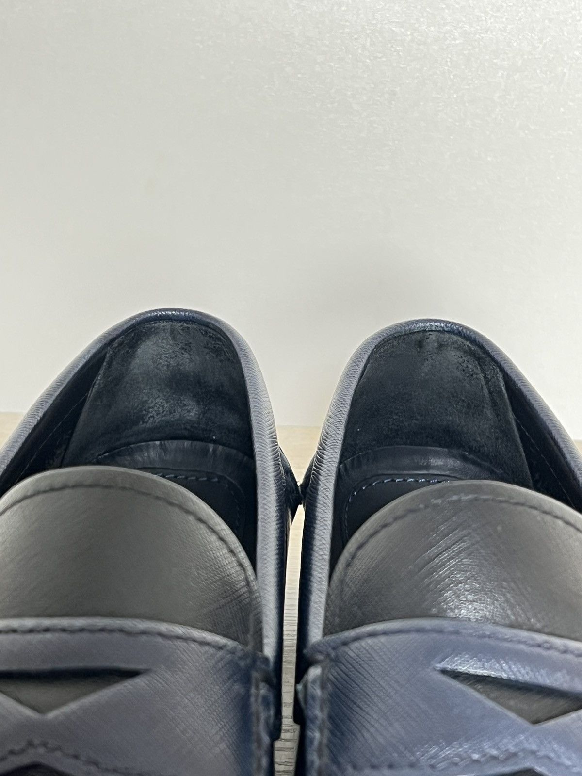 Prada Prada Saffiano Bi-Color Driving Loafers 2DD001 Size US 9.5 / EU 42-43 - 19 Thumbnail