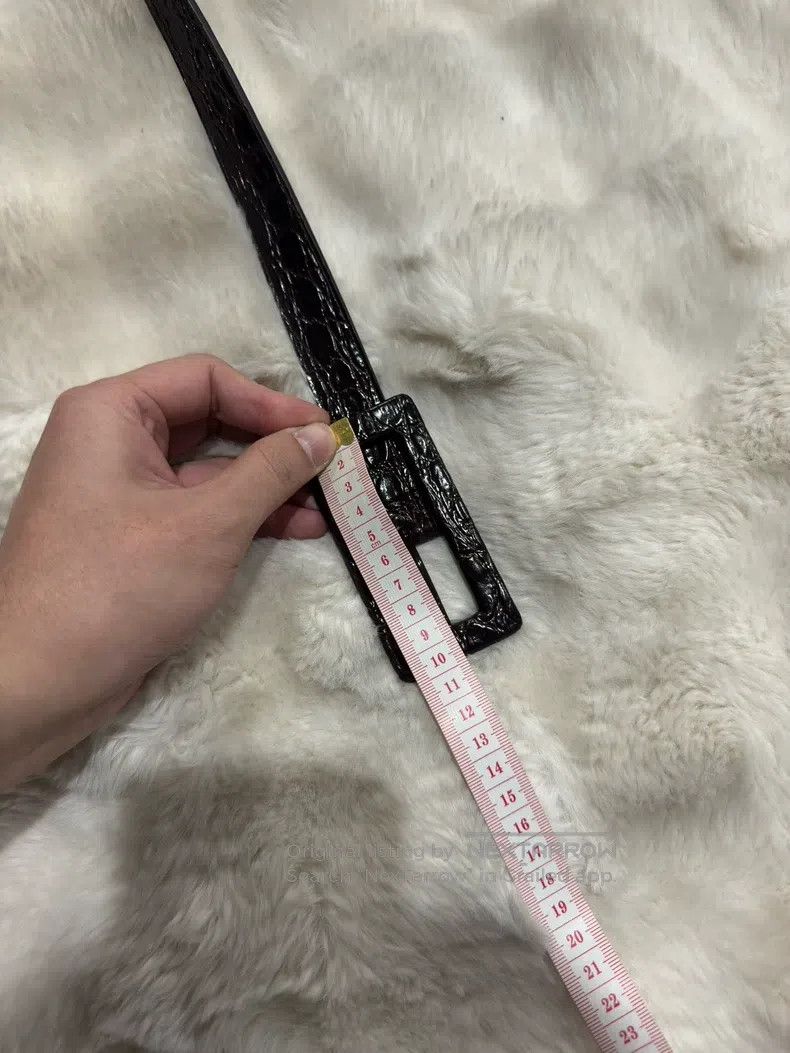 Saint Laurent Paris Saint Laurent Paris size 80 Embossed Belt Size ONE SIZE - 9 Thumbnail