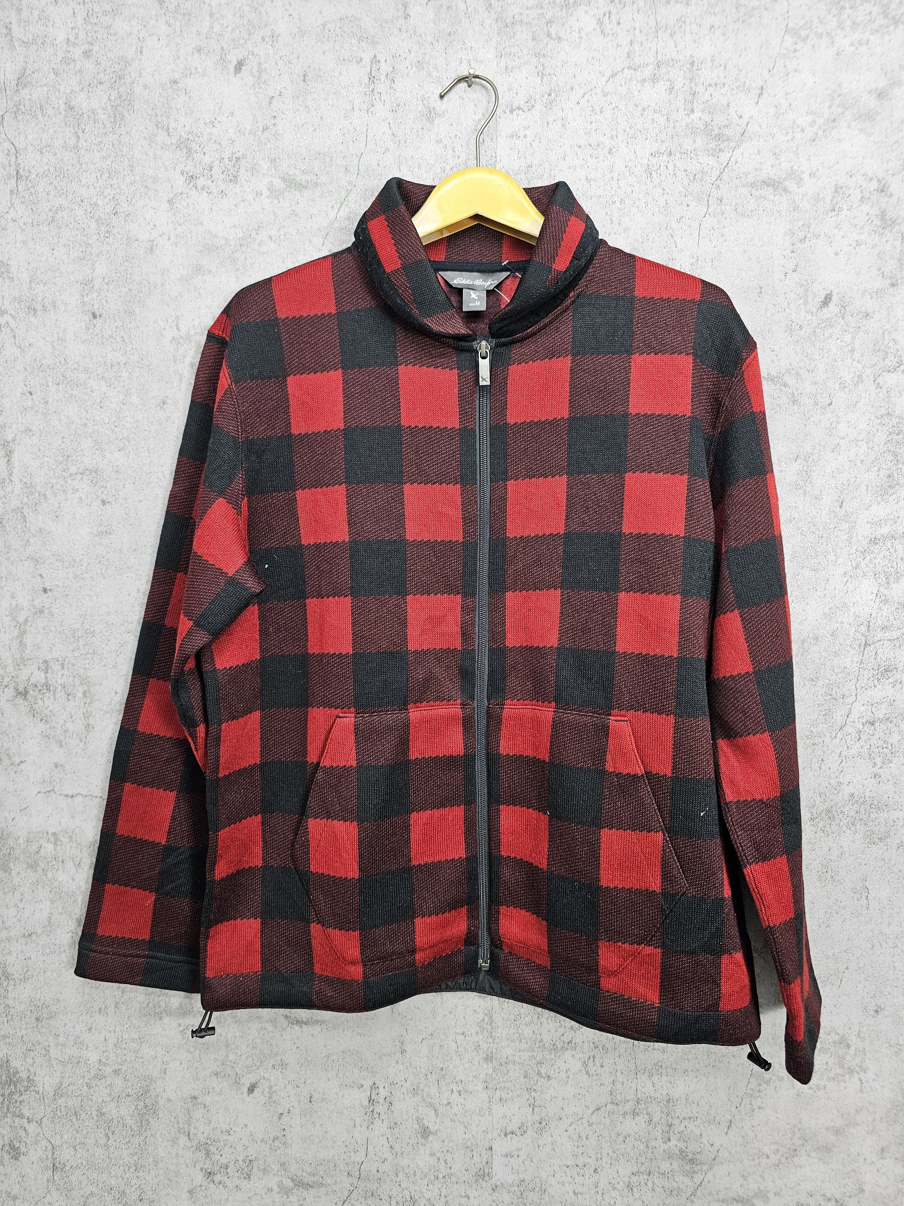 Eddie Bauer EDDIE BAUER Plaid Checked Red Jacket J0036 Size US M / EU 48-50 / 2 - 1 Thumbnail