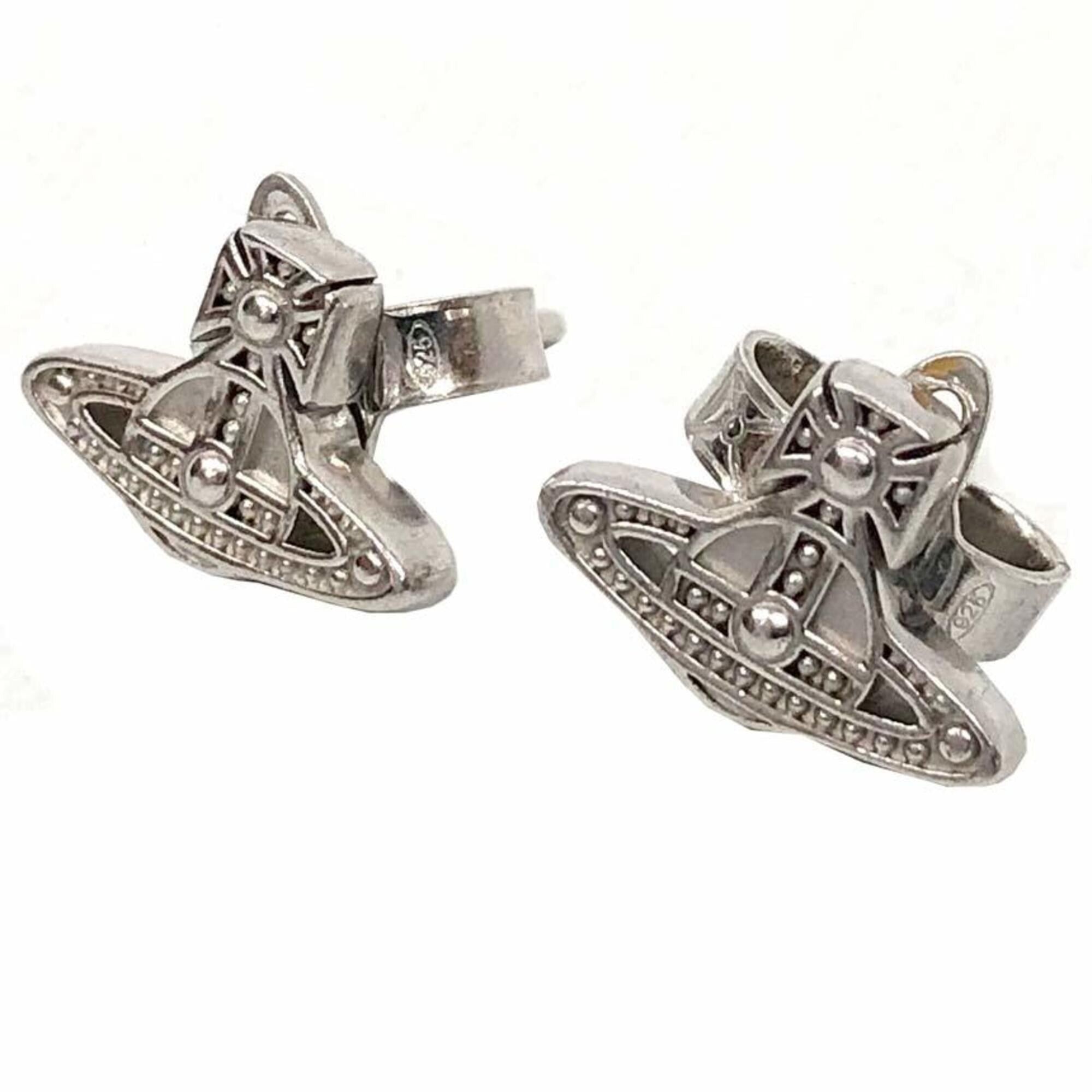 Vivienne Westwood Vivienne Westwood OSLO SILVER Orb Earrings 62010159 Sterling Silver 925 Size ONE SIZE - 1 Thumbnail