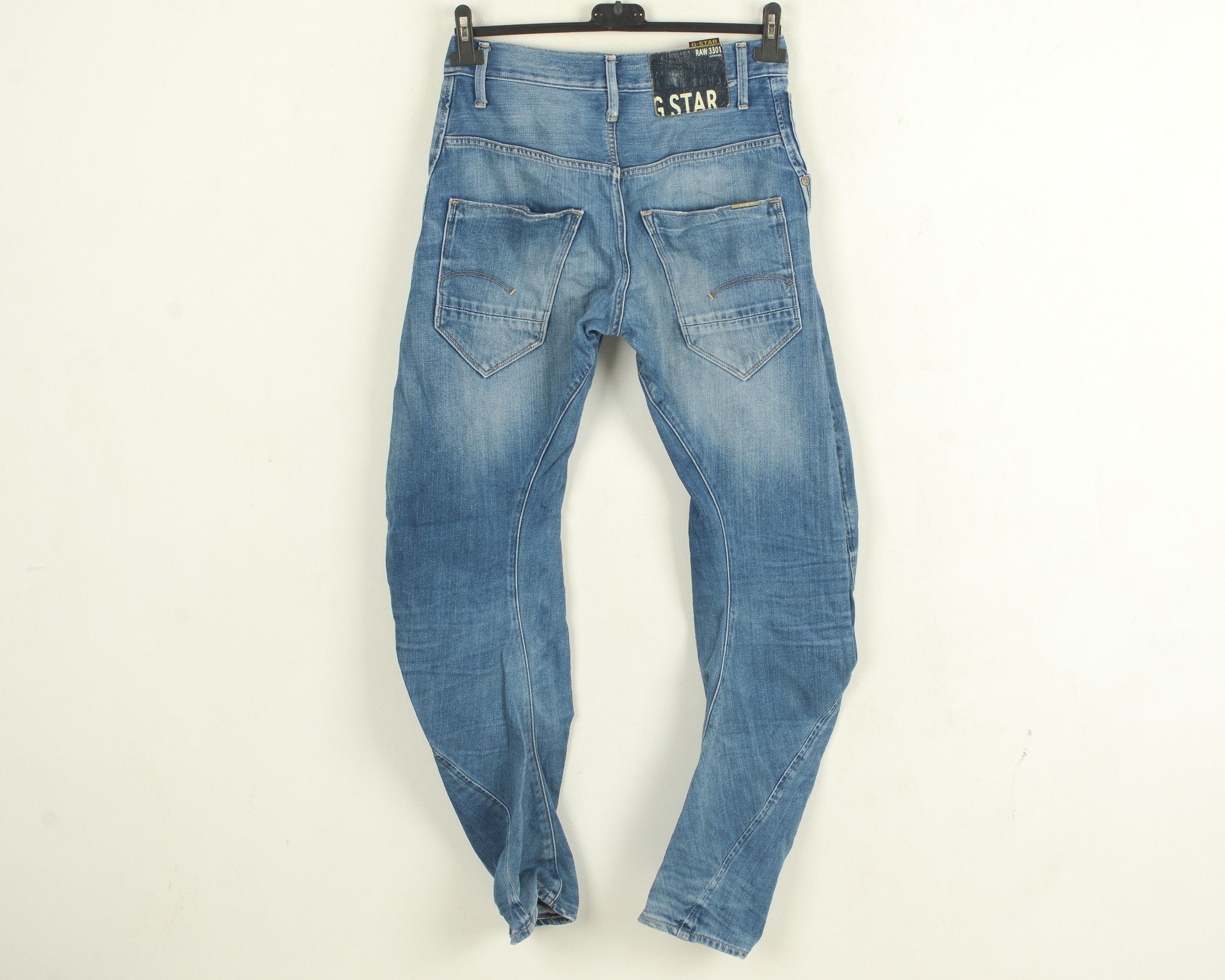 G-Star W28 L32 RAW 3301 Jeans Denim Pants Trousers Button Fly Size US 33 - 3 Thumbnail