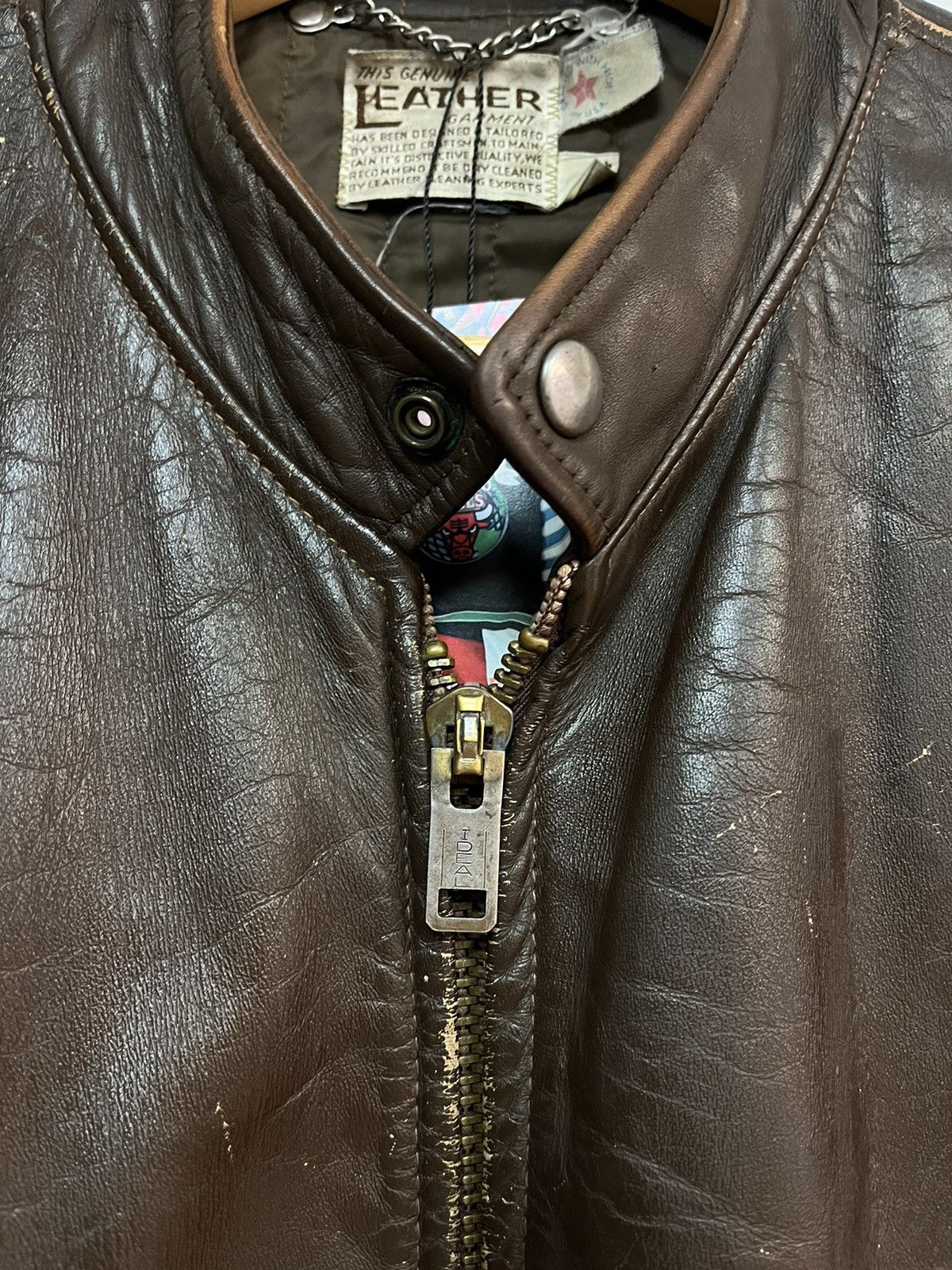 Fidelity 60’s Fidelity Leather Jacket Size US L / EU 52-54 / 3 - 3 Thumbnail