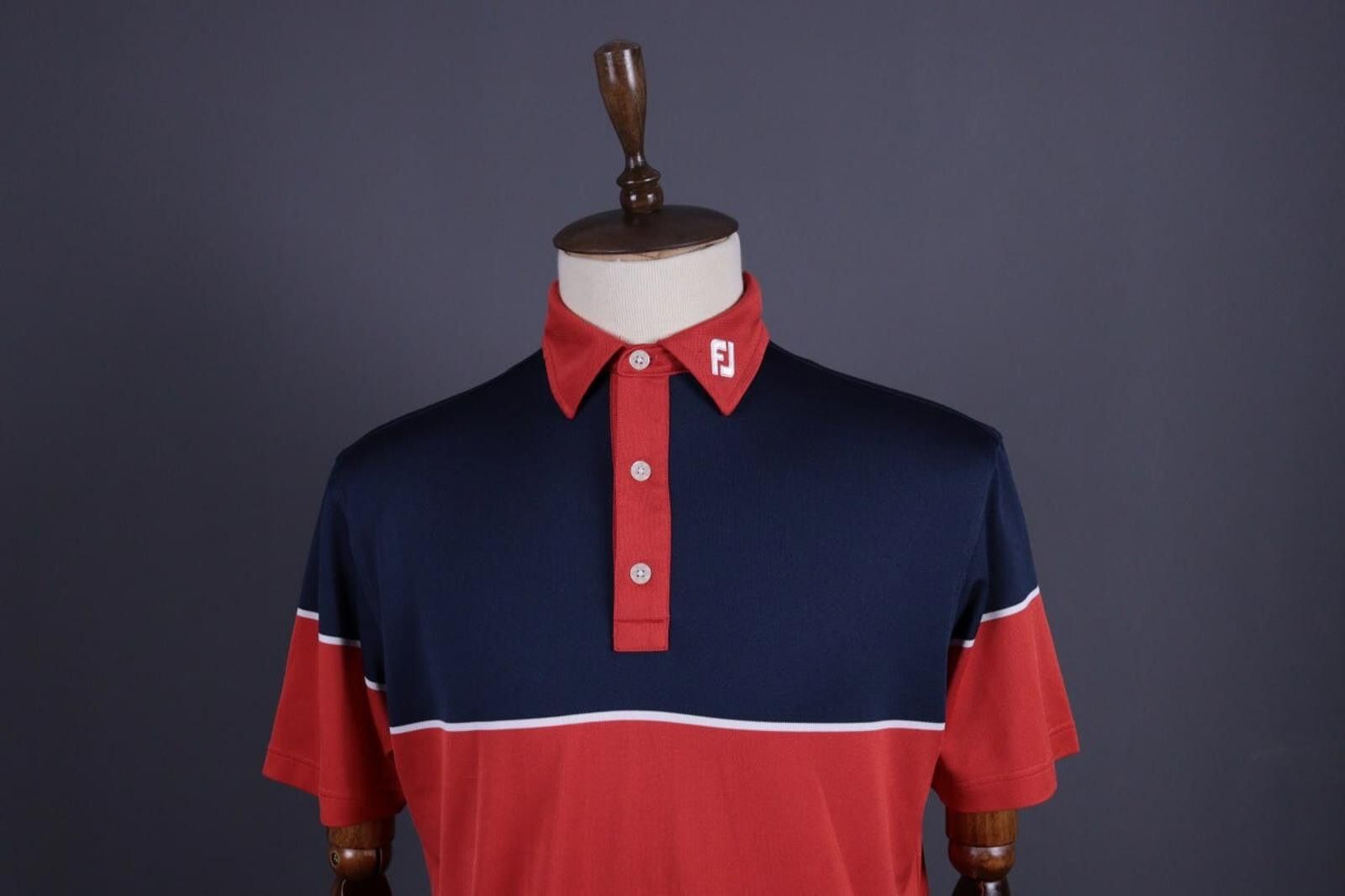 Fjallraven FJ FootJoy Athletic Fit Red Blue Tennis Polo Shirt Size L Size US L / EU 52-54 / 3 - 2 Thumbnail