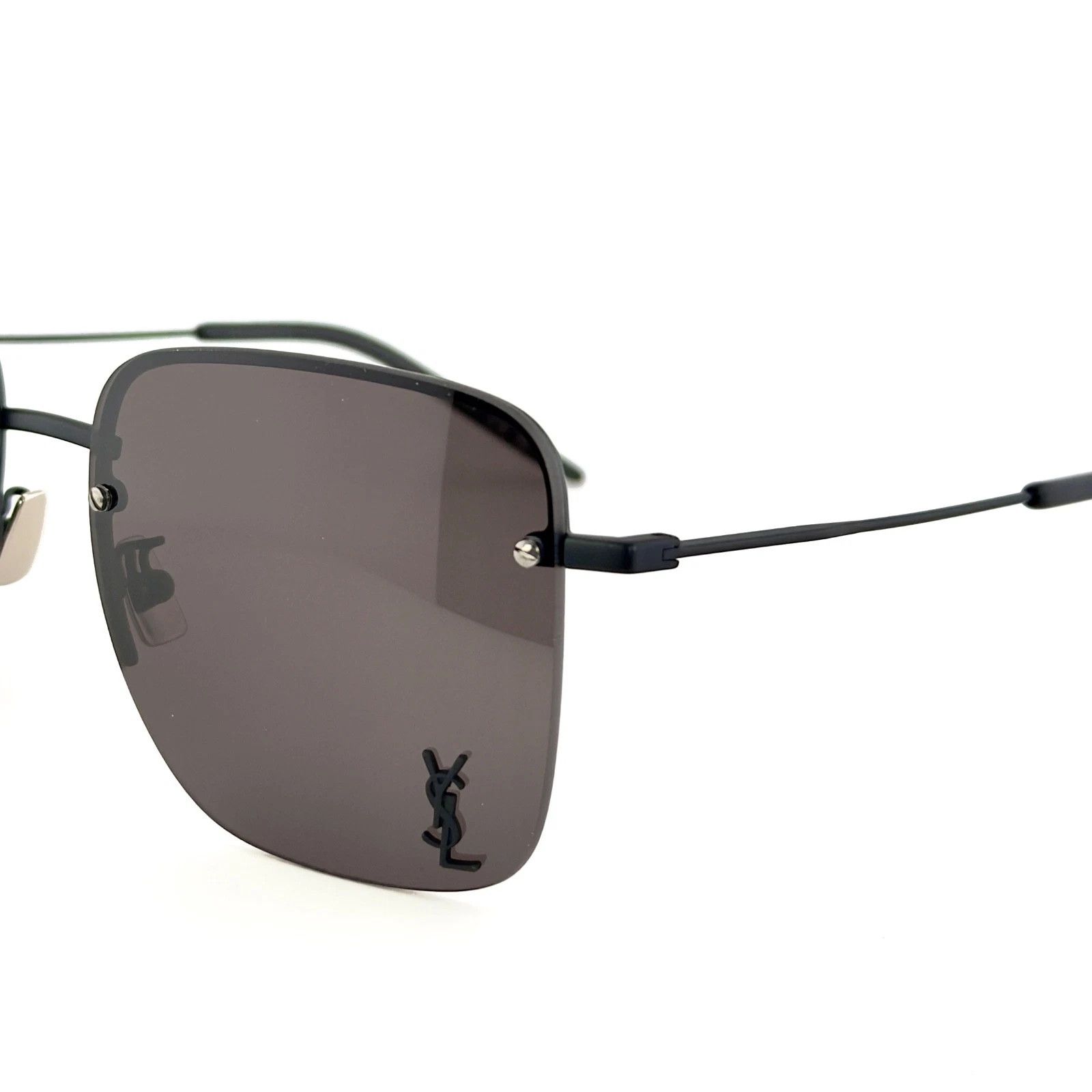 Yves Saint Laurent SAINT LAURENT 312 SL312M 001 YSL Logo Rectangular Sunglasses Size ONE SIZE - 4 Thumbnail