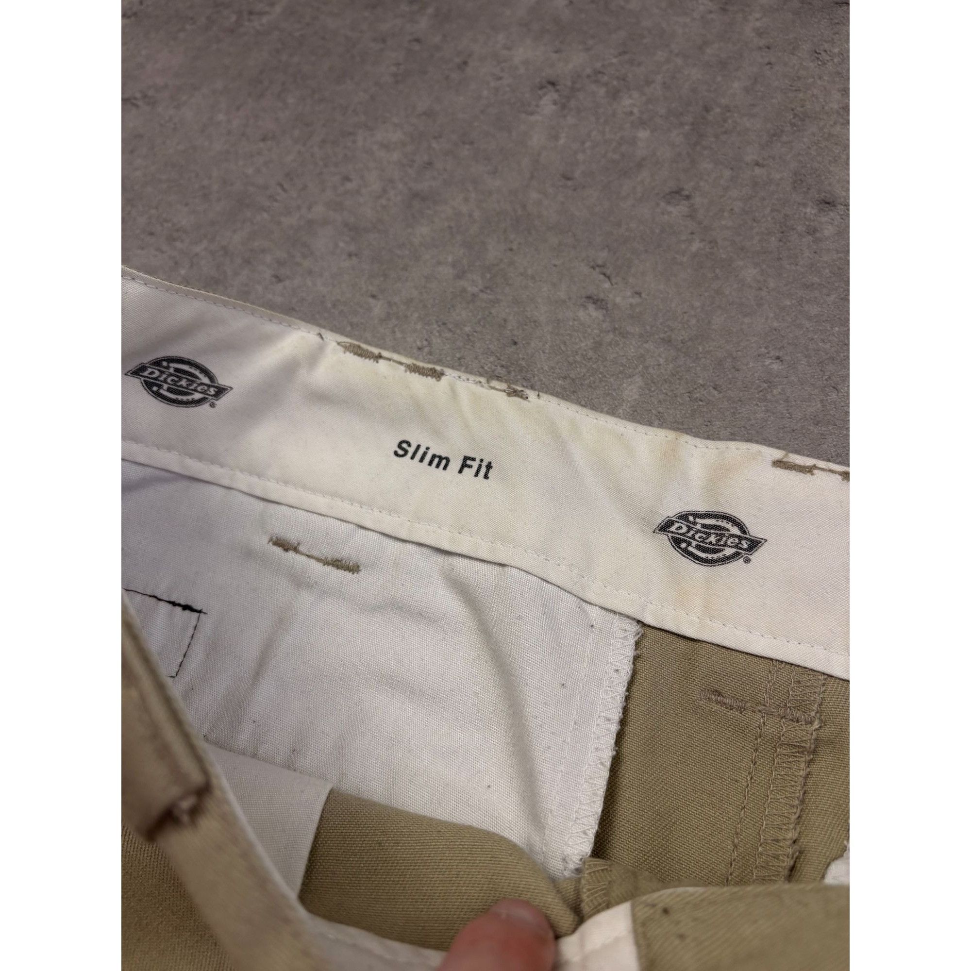 Dickies Dickies Slim Fit Chino Work Pants Khaki Beige Men’s W33 L32 Size US 32 / EU 48 - 6 Thumbnail