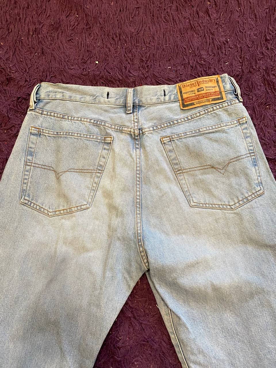 Diesel Vintage Y2K Diesel Industry Denim Distressed Jeans Size US 36 / EU 52 - 13 Thumbnail