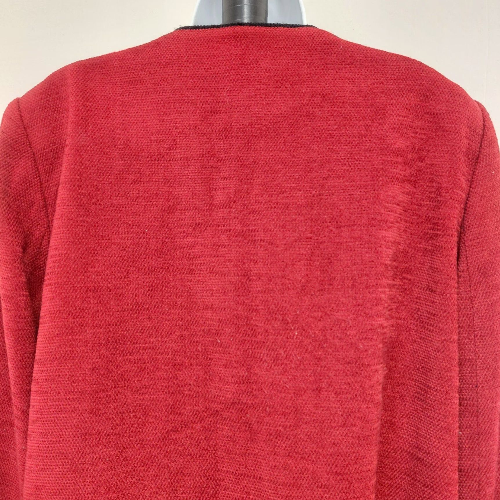 Vintage VINTAGE Alfred Dunner Jacket Womens 16 Red Beaded Embroidered Floral Button Blazer Jacket Coat Blazer Size XXL / US 16-18 / IT 52-54 - 6 Thumbnail
