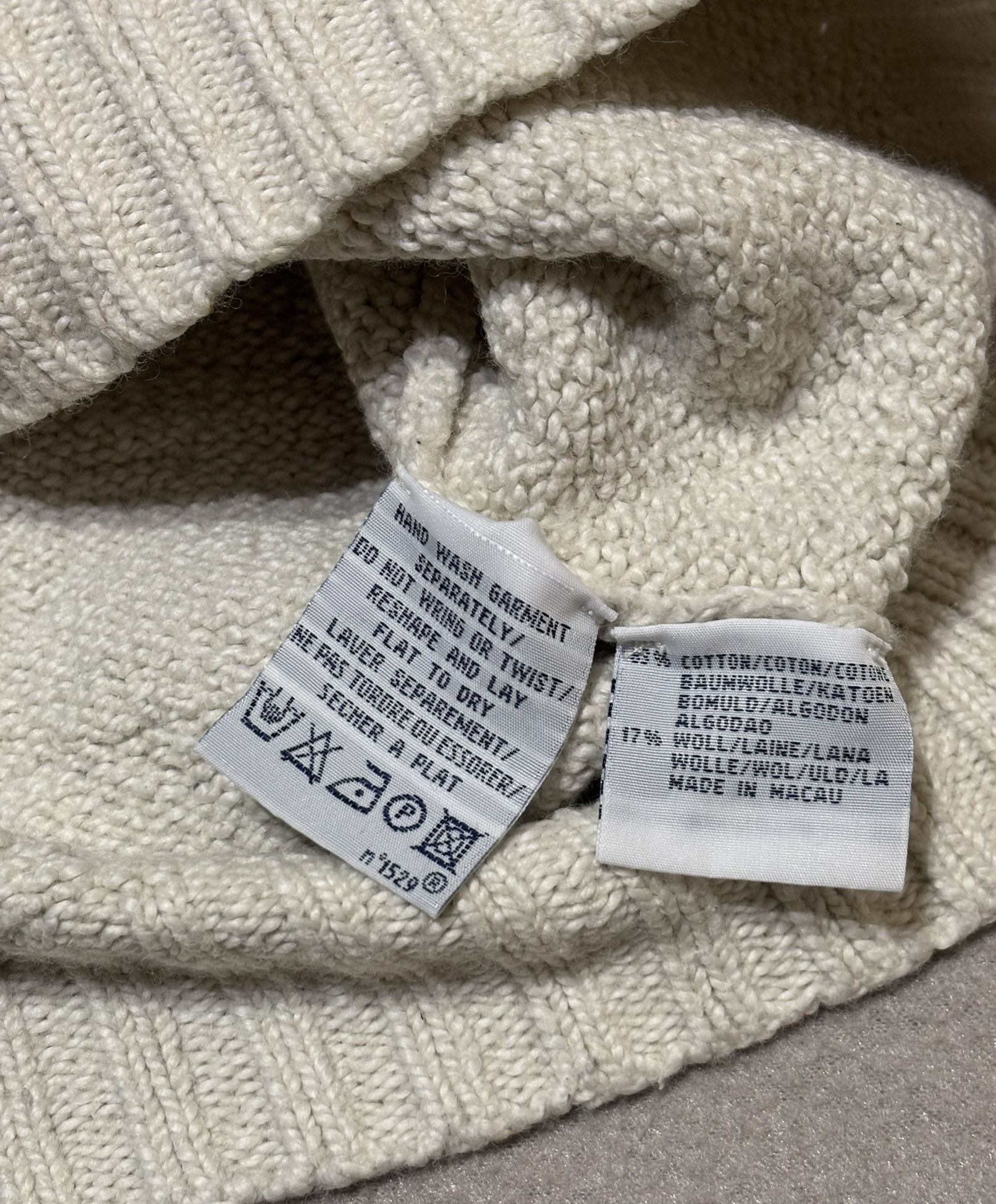 Polo Ralph Lauren Polo Ralph Lauren sweater Cream Wool Large Size L / US 10 / IT 46 - 13 Thumbnail