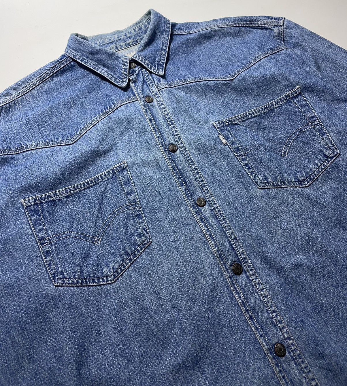 Levi's Vintage Levi’s Silver Tab Denim Munich Linedancer Shirt Size US L / EU 52-54 / 3 - 5 Thumbnail