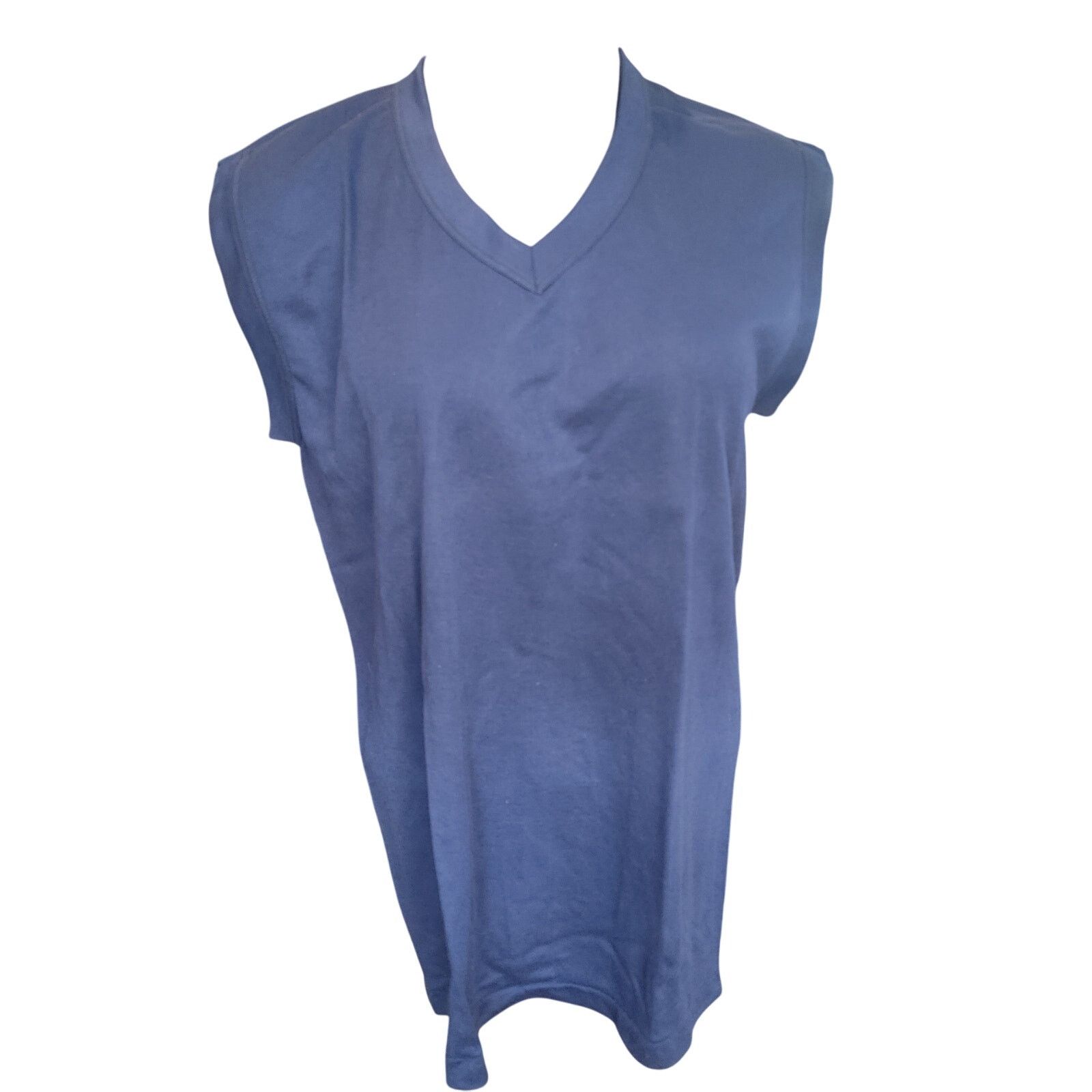 Other Airson Women's XL Blue Sleeveless V-Neck Casual Top Size XL / US 12-14 / IT 48-50 - 1 Thumbnail