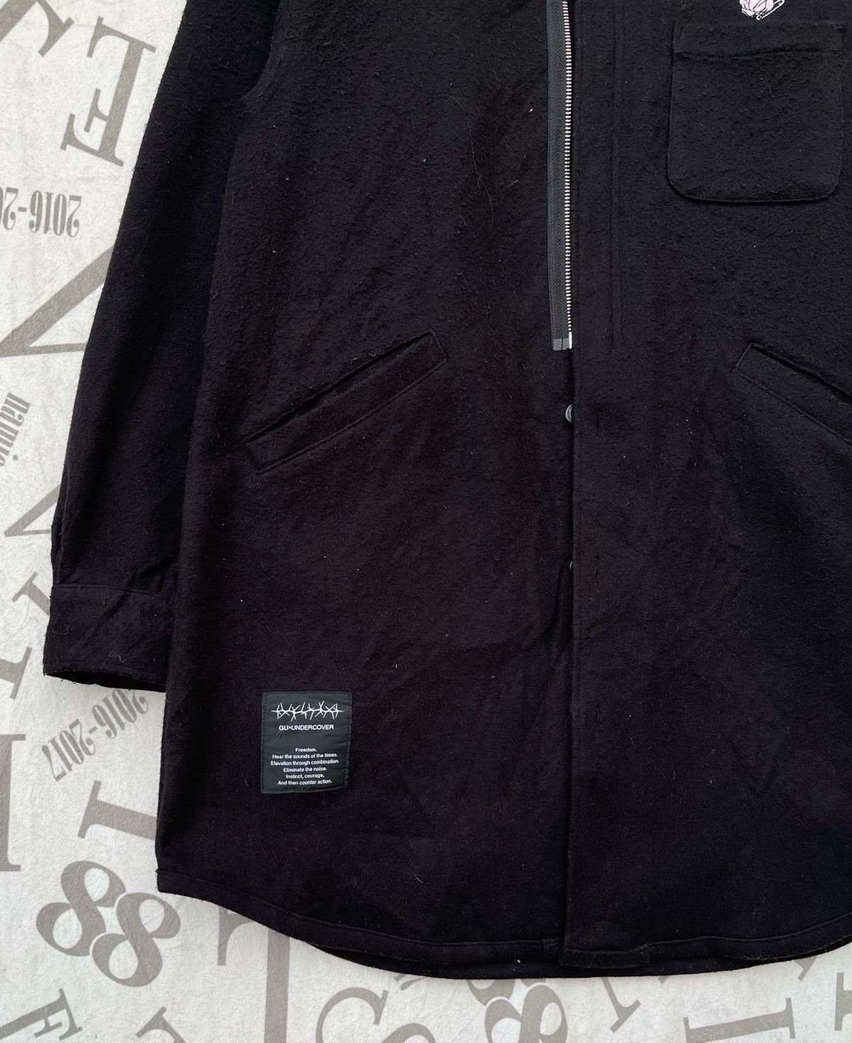 Undercover × Uniqlo 🔥F/W 2021 UNDERCOVER x GU KNIT MELTON LONG SHIRT Size US XS / EU 42 / 0 - 9 Thumbnail