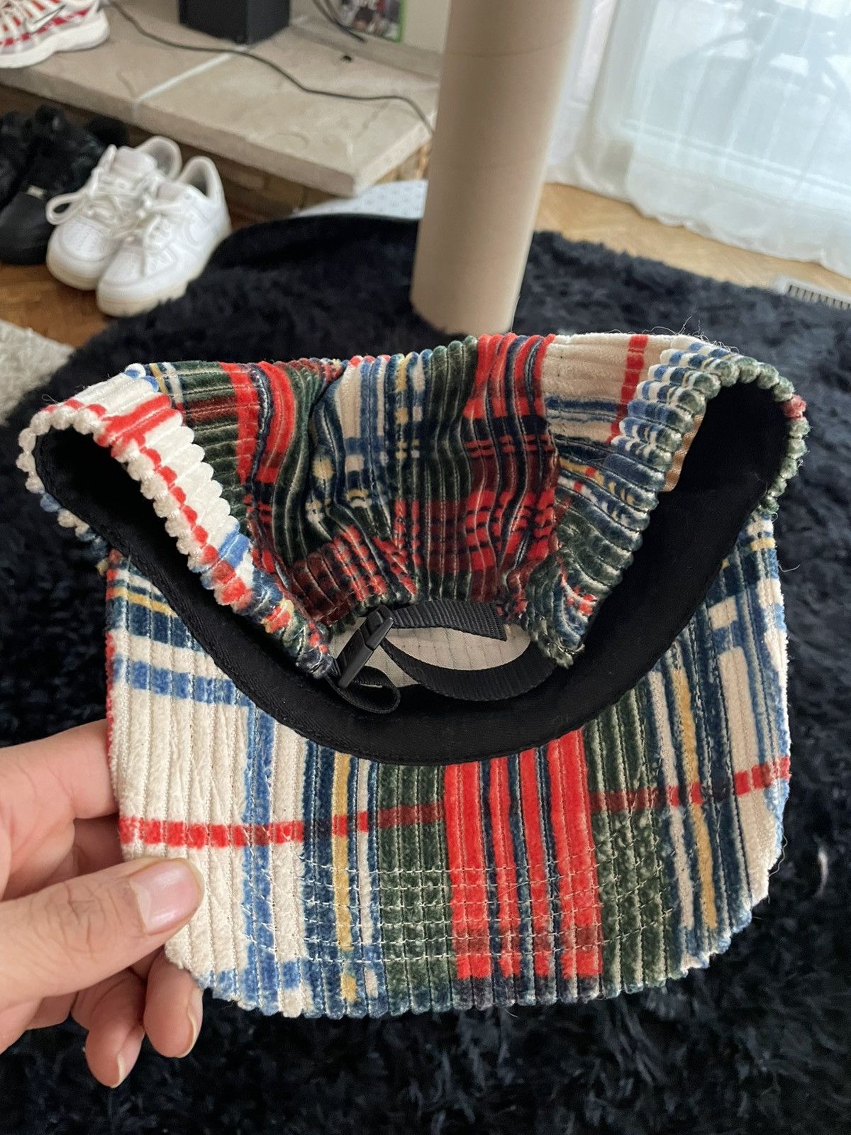 Supreme Supreme Corduroy Camp Cap Plaid Size ONE SIZE - 5 Thumbnail