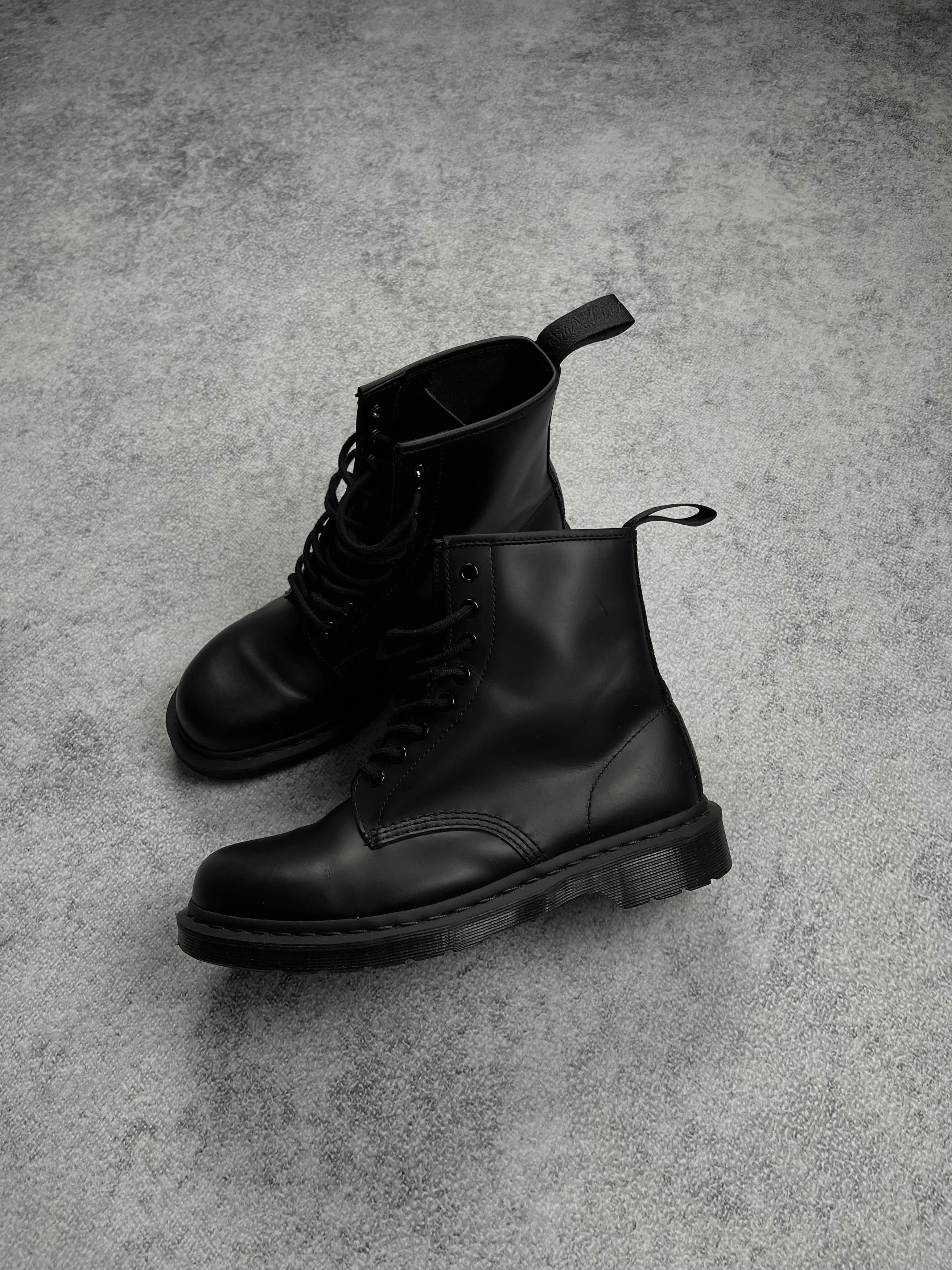 image of Dr Martens Dr. Martens 1460 Mono Black Shoes, Men's (Size 9)