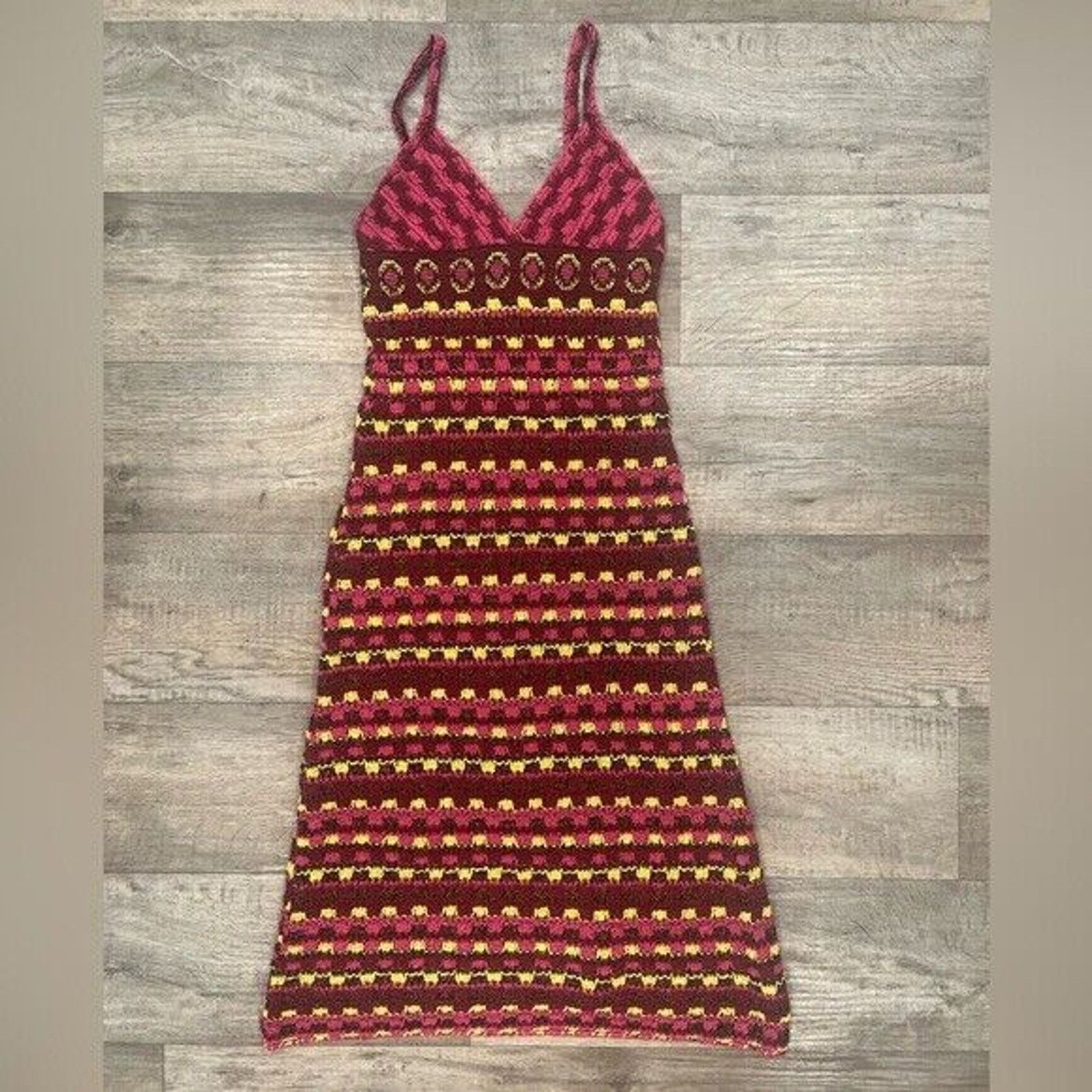 Zara ZARA Blogger Favorite V-Neck Knit Midi Dress NWT Multicolor Size L / US 10 / IT 46 - 20 Thumbnail