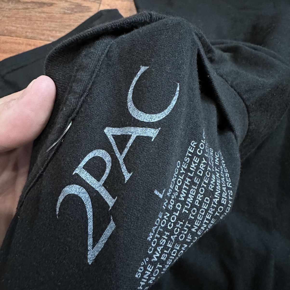 Vintage 2pac rap tee black tshirt sz large super soft Size US L / EU 52-54 / 3 - 4 Thumbnail