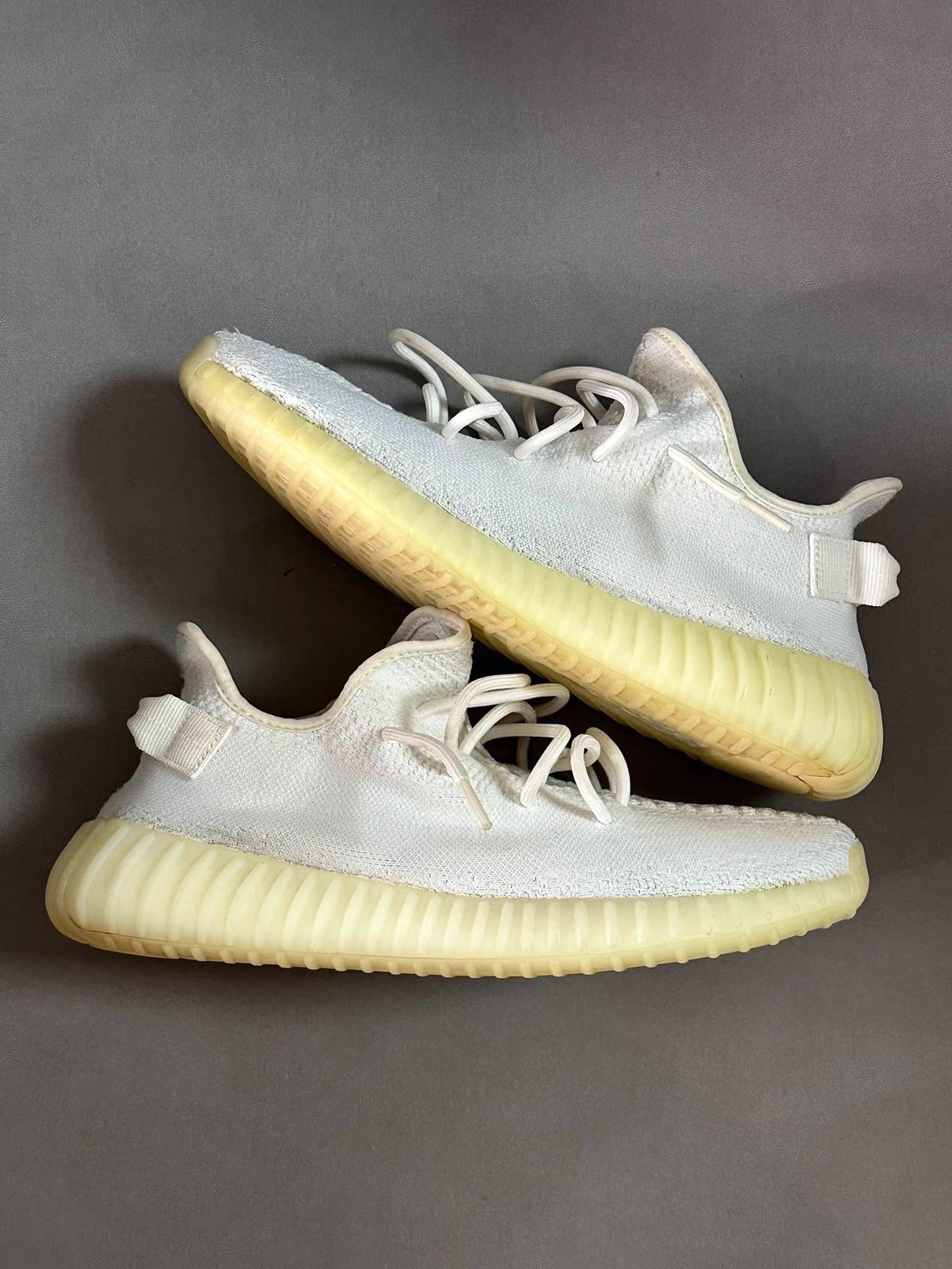 Nike Yeezy 350 White Cream Ｑ20 Size US 10 / EU 43 - 6 Thumbnail