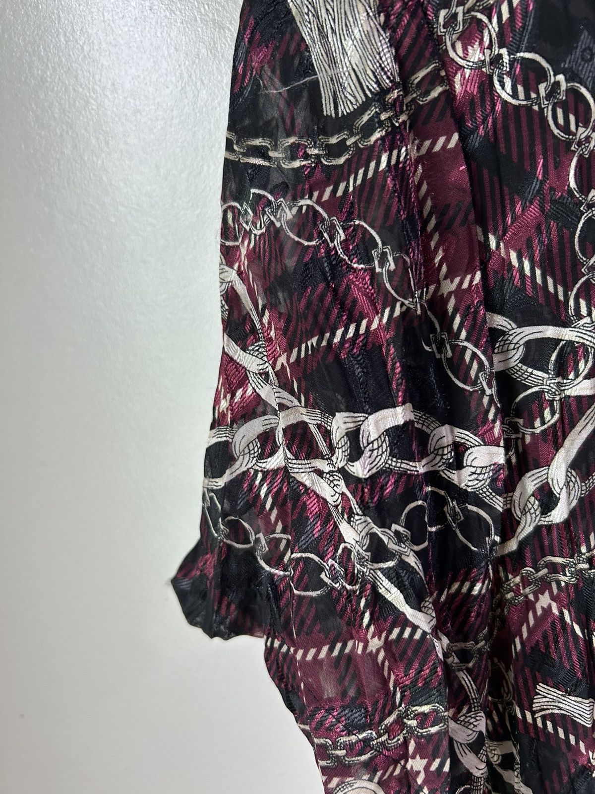 Tornado Mart Archive Baroque Chain Print Crinkle Shirt Size US L / EU 52-54 / 3 - 11 Thumbnail