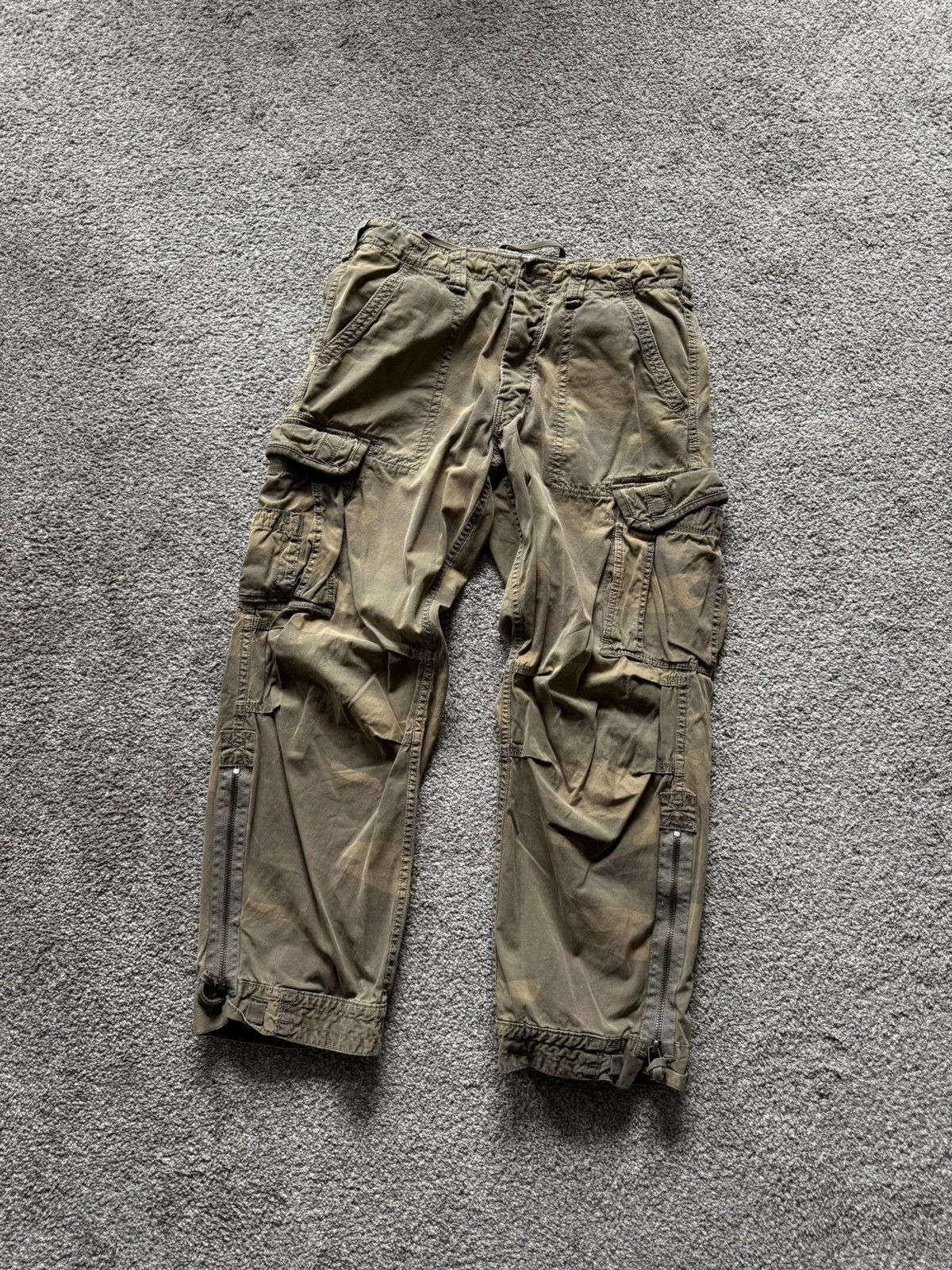 Abercrombie & Fitch Cargo Pants Military Style Y2K Baggy