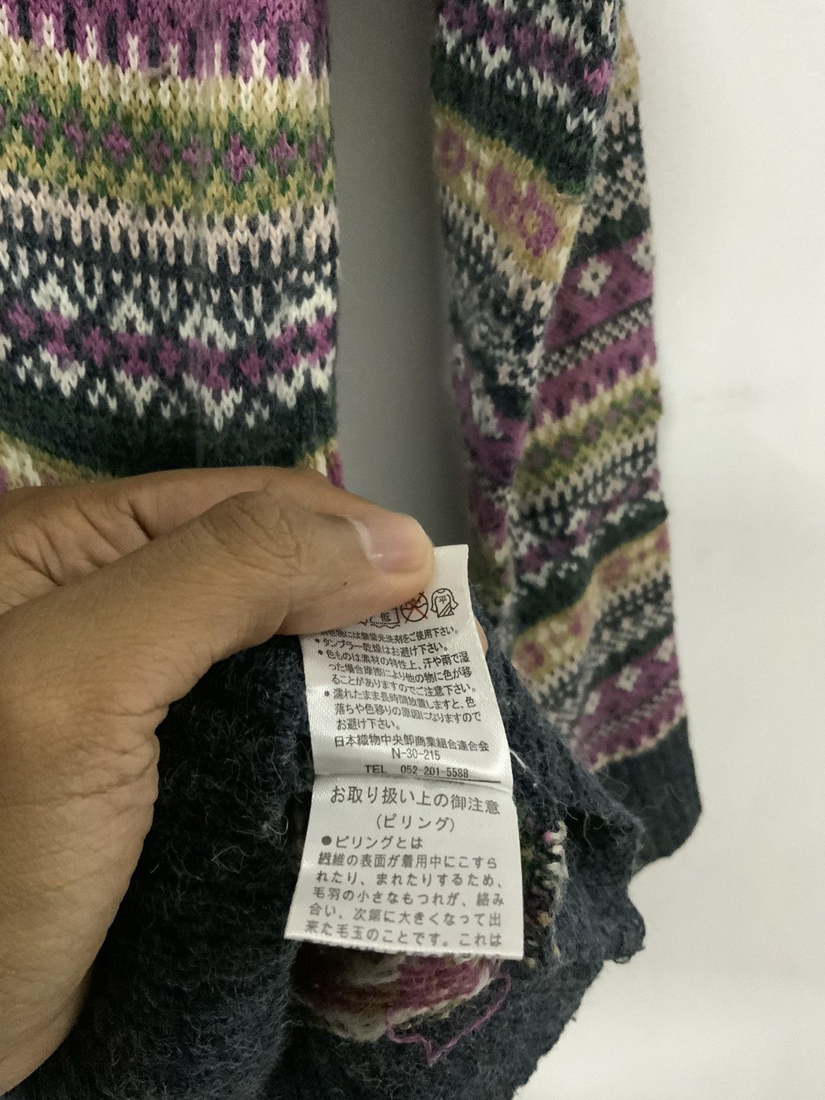 Japanese Brand Clessidra Native Avant Garde Handknit Knit Sweater Size US M / EU 48-50 / 2 - 10 Thumbnail