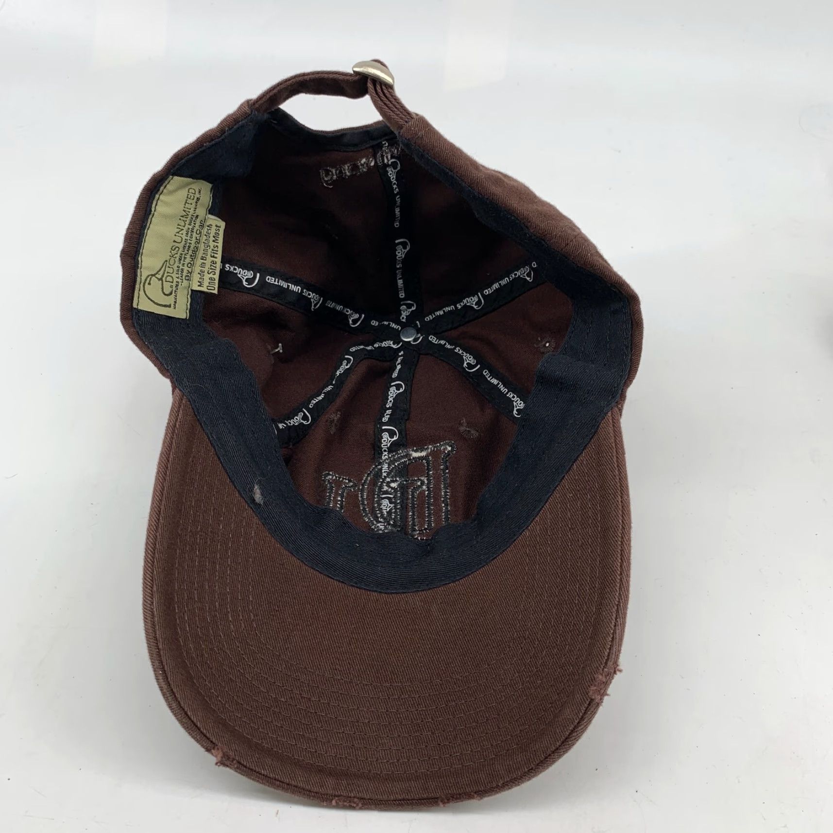 Vintage Ducks Unlimited Baseball Cap Men's Brown Adjustable Strap One Size NWT Cap Outdoor Casual Hat Size ONE SIZE - 6 Thumbnail