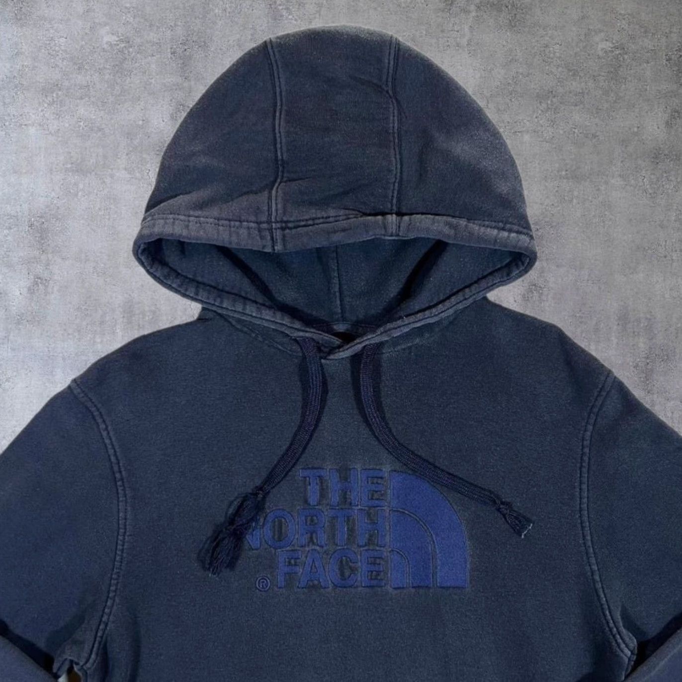 The North Face The North Face TNF Classic Embroidered Big Logo Spellout Navy Blue Hoodie Small Size US S / EU 44-46 / 1 - 3 Thumbnail