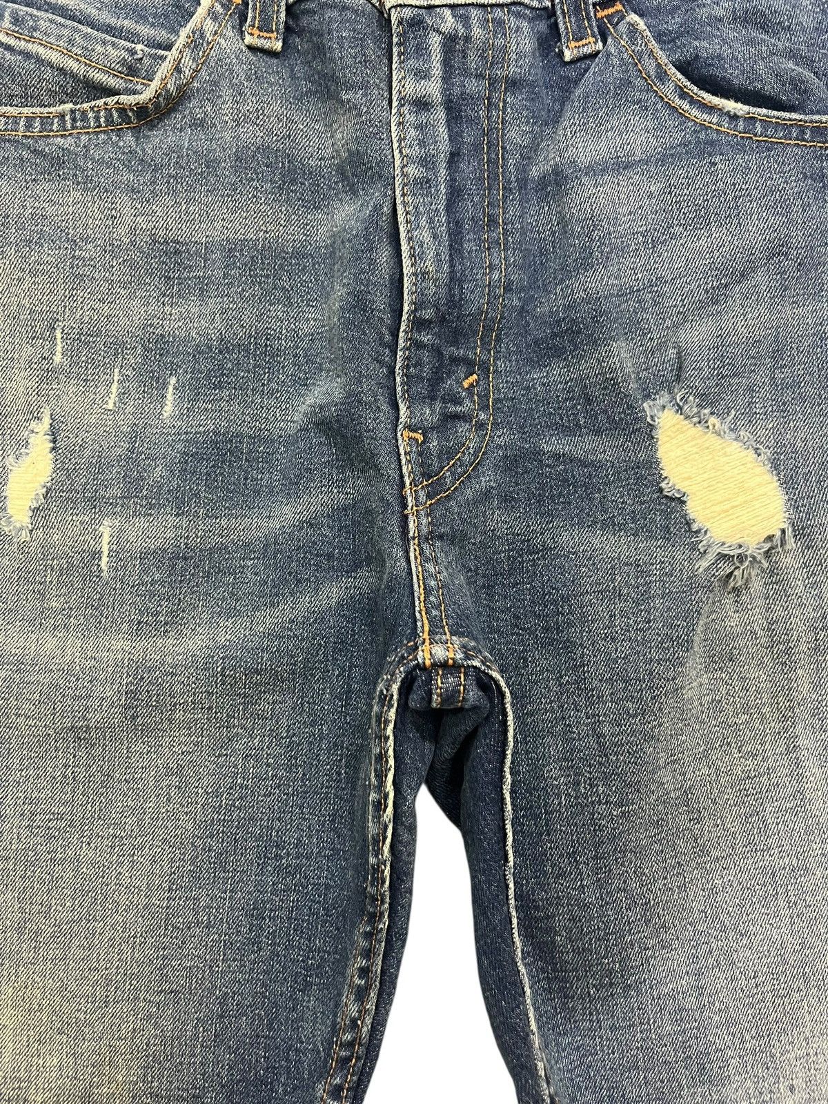 Levi's Vintage Y2K Levis 505 C Orange Tab Distress Jean Shorts Size 31" - 3 Thumbnail