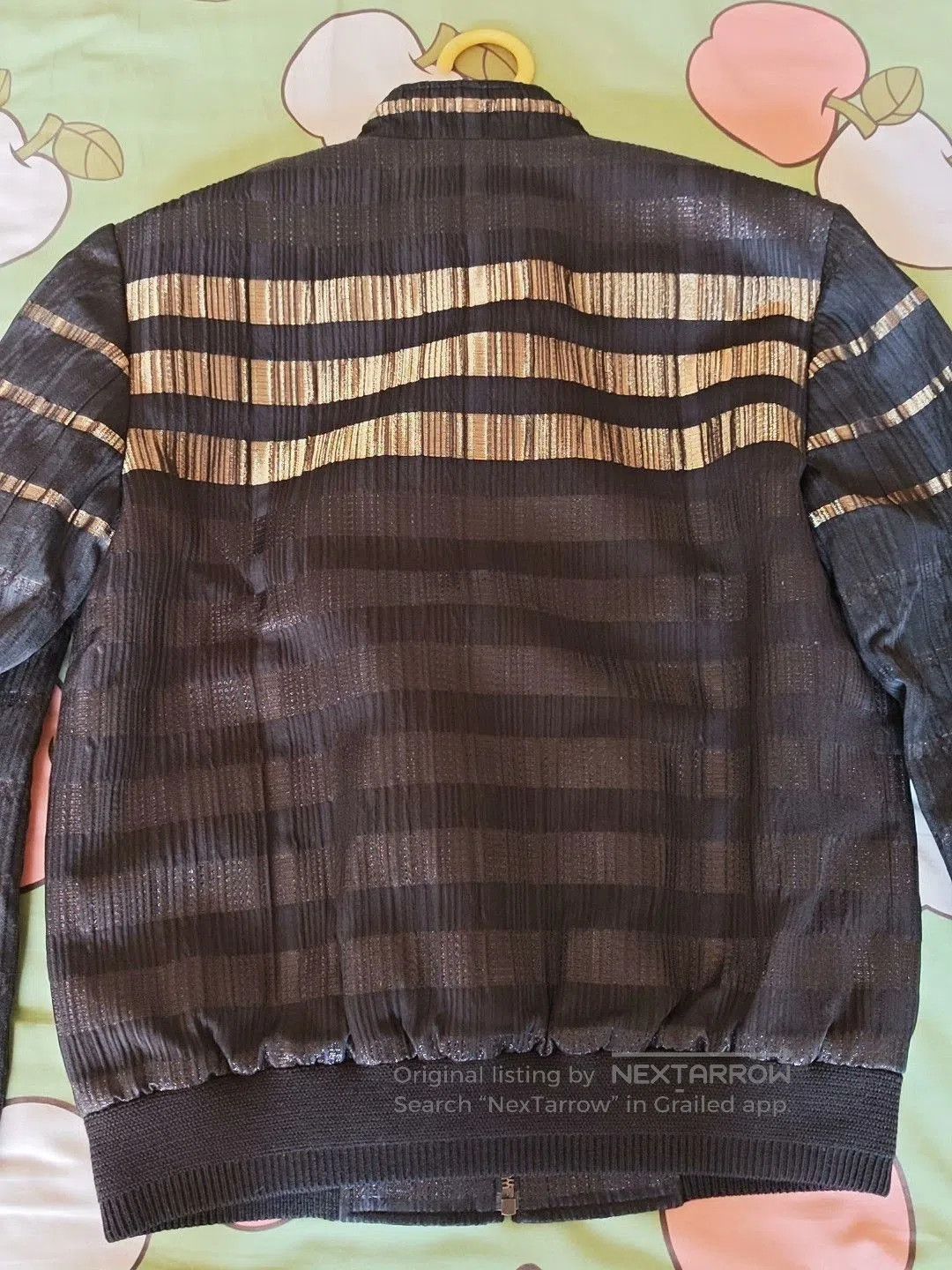 Saint Laurent Paris Saint Laurent Black Gold Stripe Jacket. Size US S / EU 44-46 / 1 - 4 Thumbnail