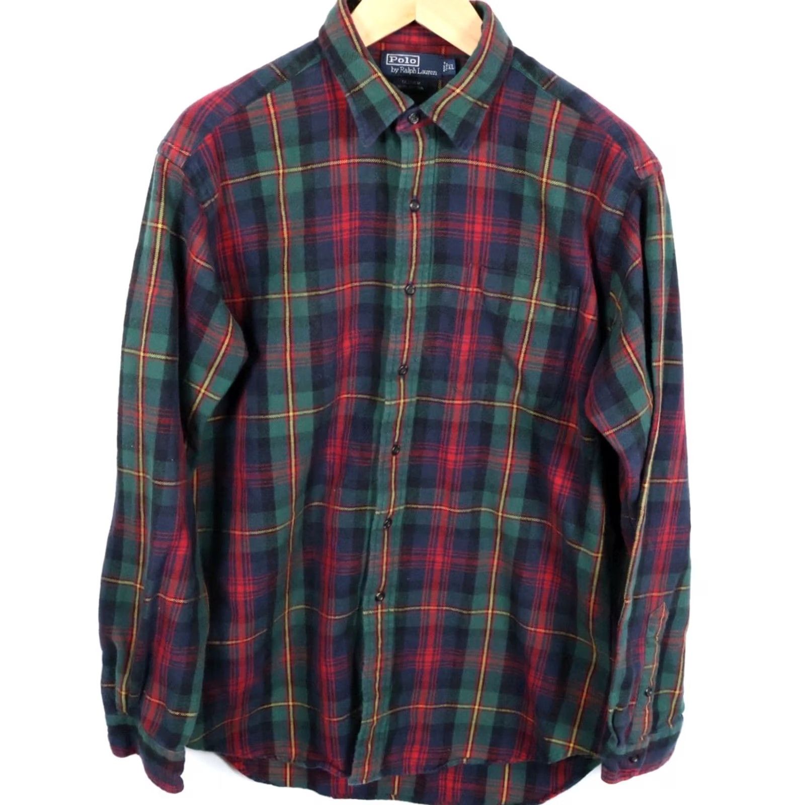 Polo Ralph Lauren VINTAGE Polo Ralph Lauren Glover Flannel Shirt Men's XL Green Red Tartan Plaid Workwear Size US XL / EU 56 / 4 - 2 Thumbnail