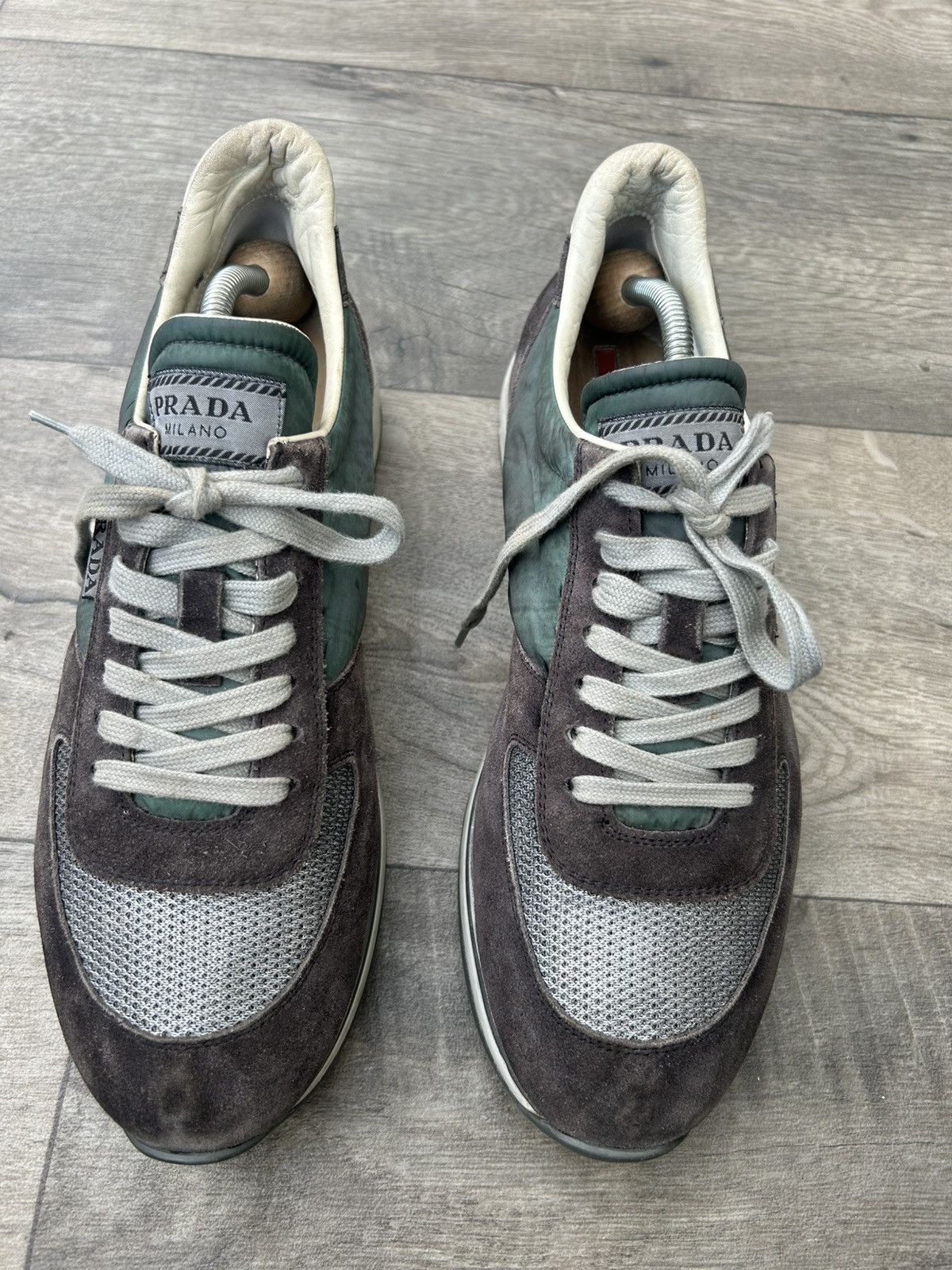 Prada Prada suede sneakers Size US 10 / EU 43 - 1 Thumbnail