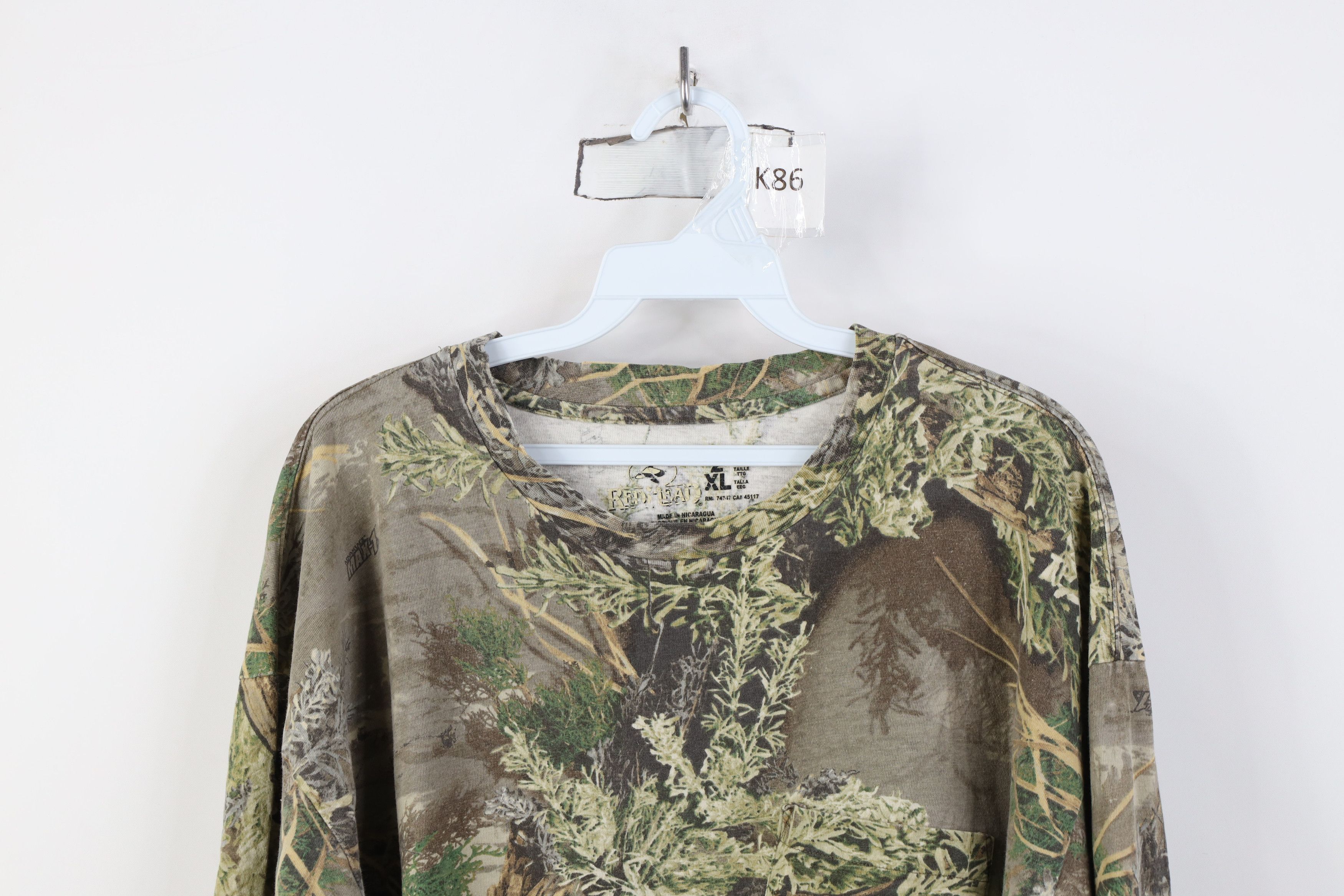 Vintage Vintage Y2K Streetwear Camouflage Long Sleeve Pocket T-Shirt Size US XXL / EU 58 / 5 - 2 Thumbnail