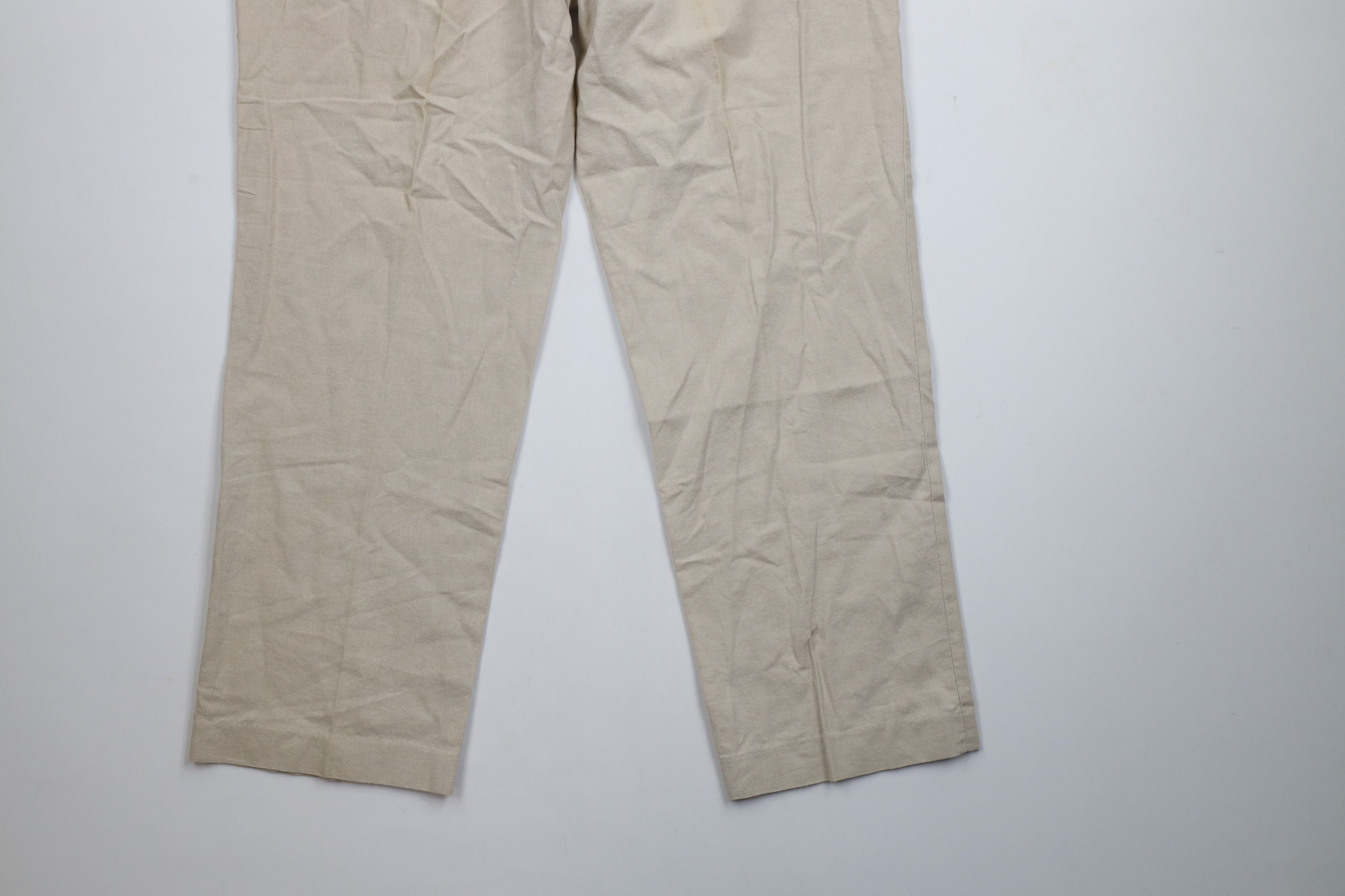 Vintage Vintage 90s Streetwear Linen Blend Wide Leg Chino Pants Size US 36 / EU 52 - 14 Thumbnail