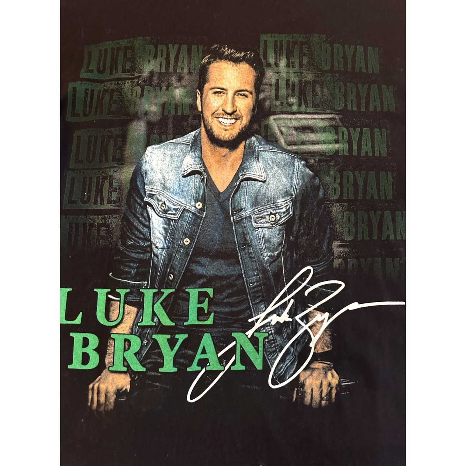 Vintage Luke Bryan Kick The Dust Up Tour T-Shirt 2 Sided Graphic Black XL Men Shirt Size US XL / EU 56 / 4 - 2 Thumbnail