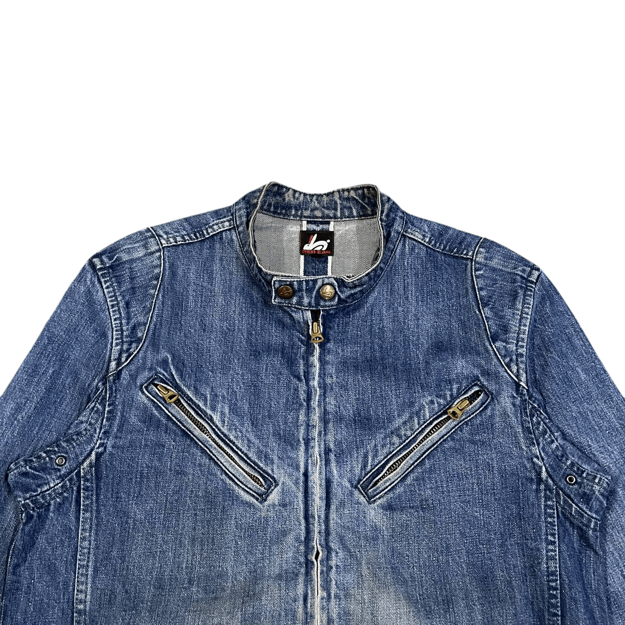 Paul Smith Red Ear Vintage Pual Smith Red Ear Selvedge Denim Biker Jacket Size US M / EU 48-50 / 2 - 2 Thumbnail
