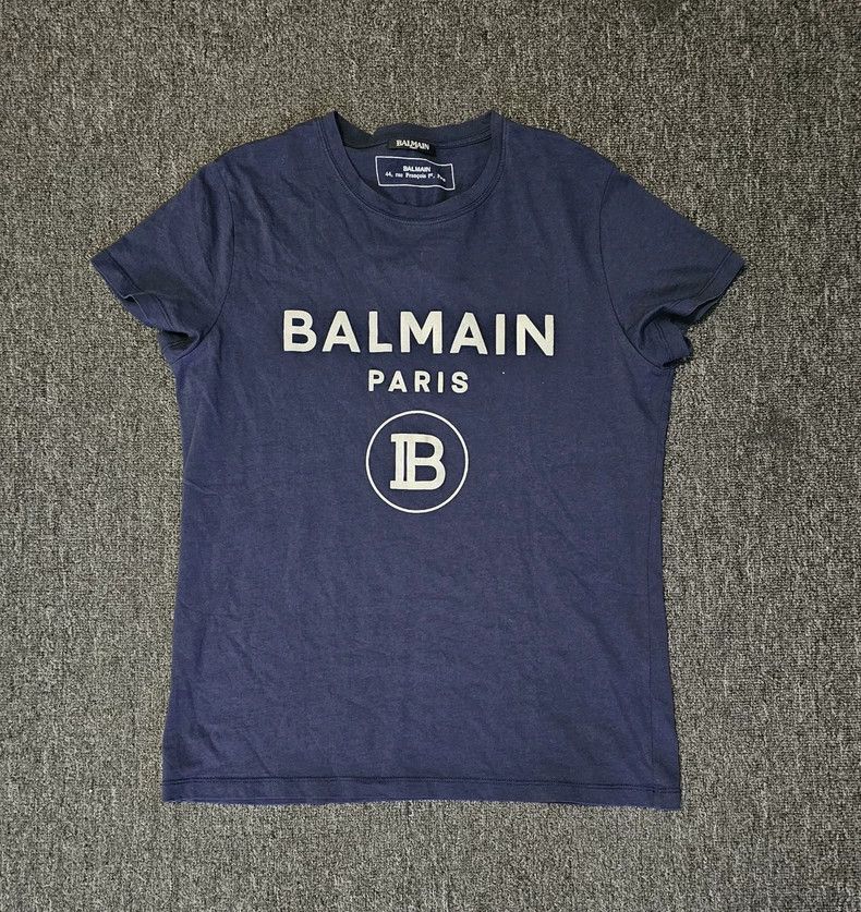 Balmain Balmain Paris Logo Short Sleeve T-Shirt-yf Size US M / EU 48-50 / 2 - 1 Thumbnail