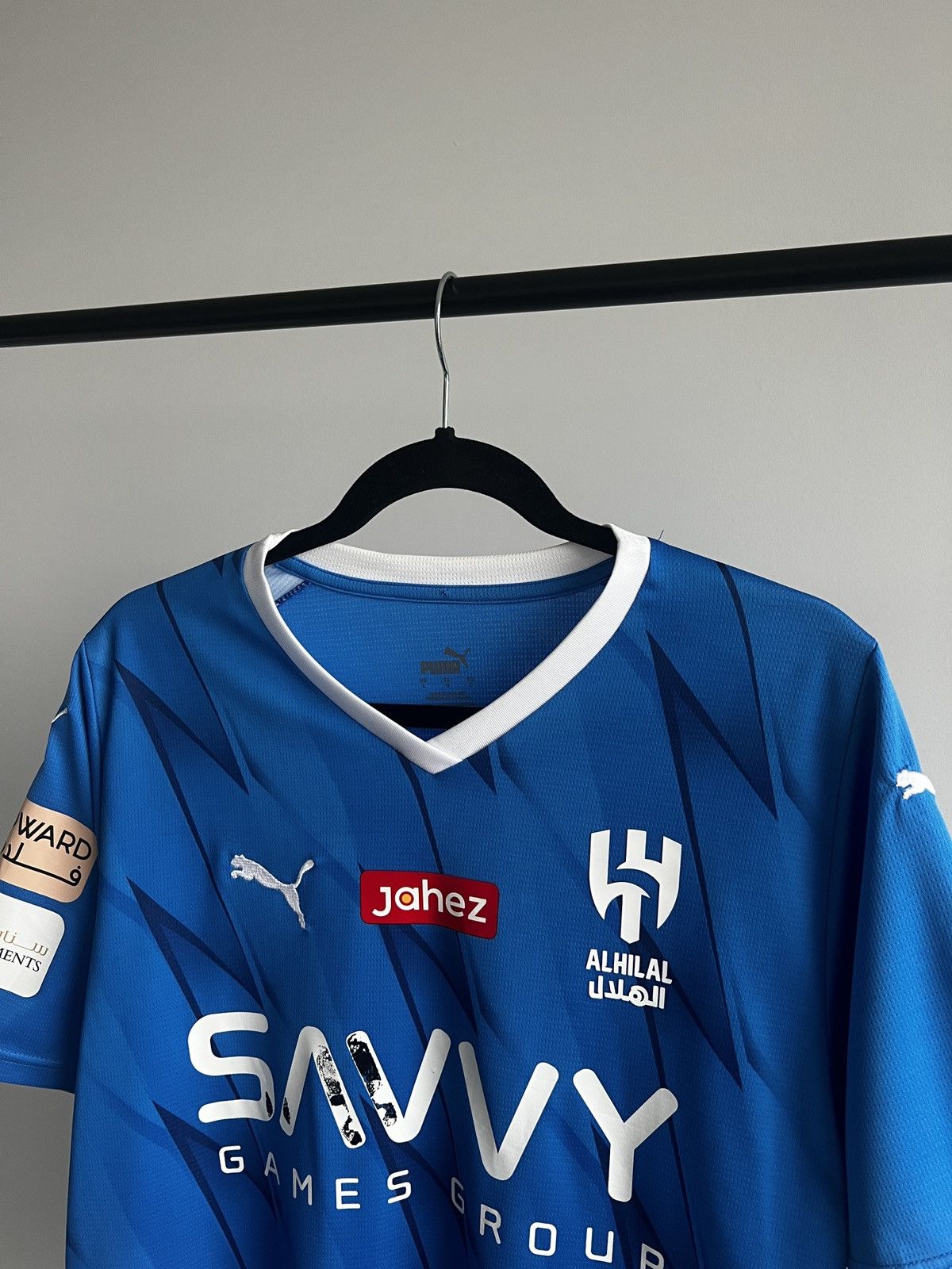 Puma 2023/24 Puma Al Hilal #10 Neymar Junior Home Soccer Jersey Size US L / EU 52-54 / 3 - 3 Thumbnail