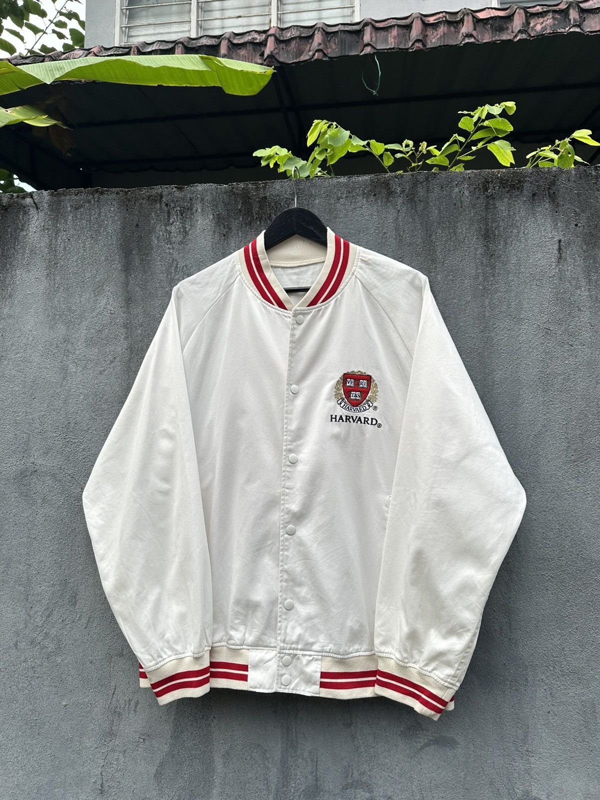 Japanese Brand 👹GU X Harvard University Bomber Jacket Size US XL / EU 56 / 4 - 2 Thumbnail