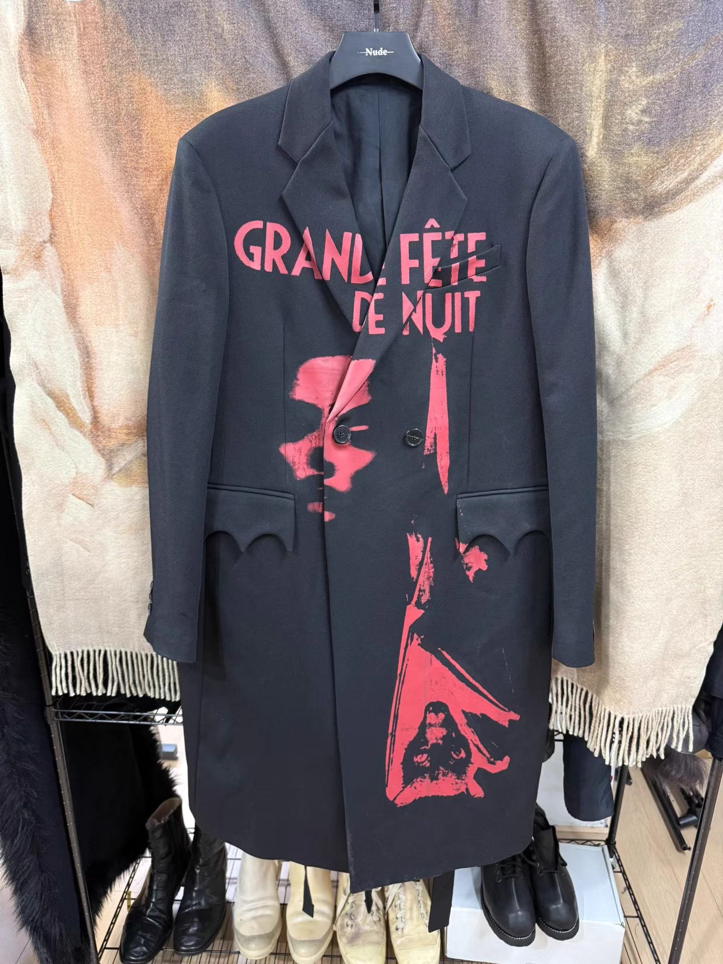 Raf Simons Raf Simons Paint Print Wool Coat K20 Size US M / EU 48-50 / 2 - 1 Thumbnail