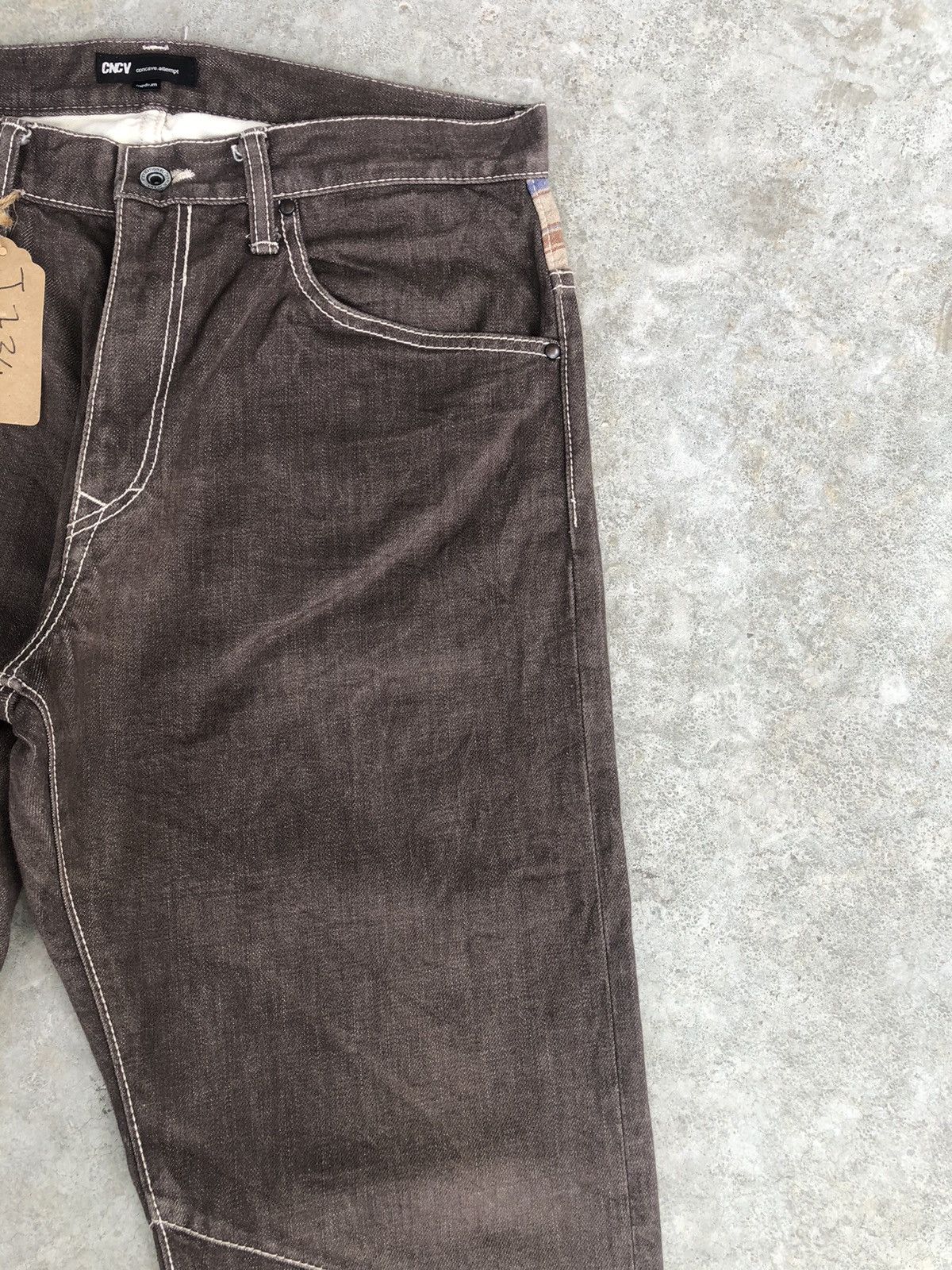 Japanese Brand Japanese Concave attempt Distressed Single Pocket Navajo Size US 33 - 5 Thumbnail