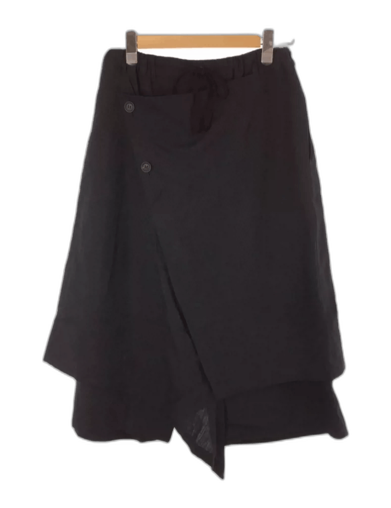 Yohji Yamamoto black asymmetrical skirt pants by yohji yamamoto Size 22" - 1 Thumbnail